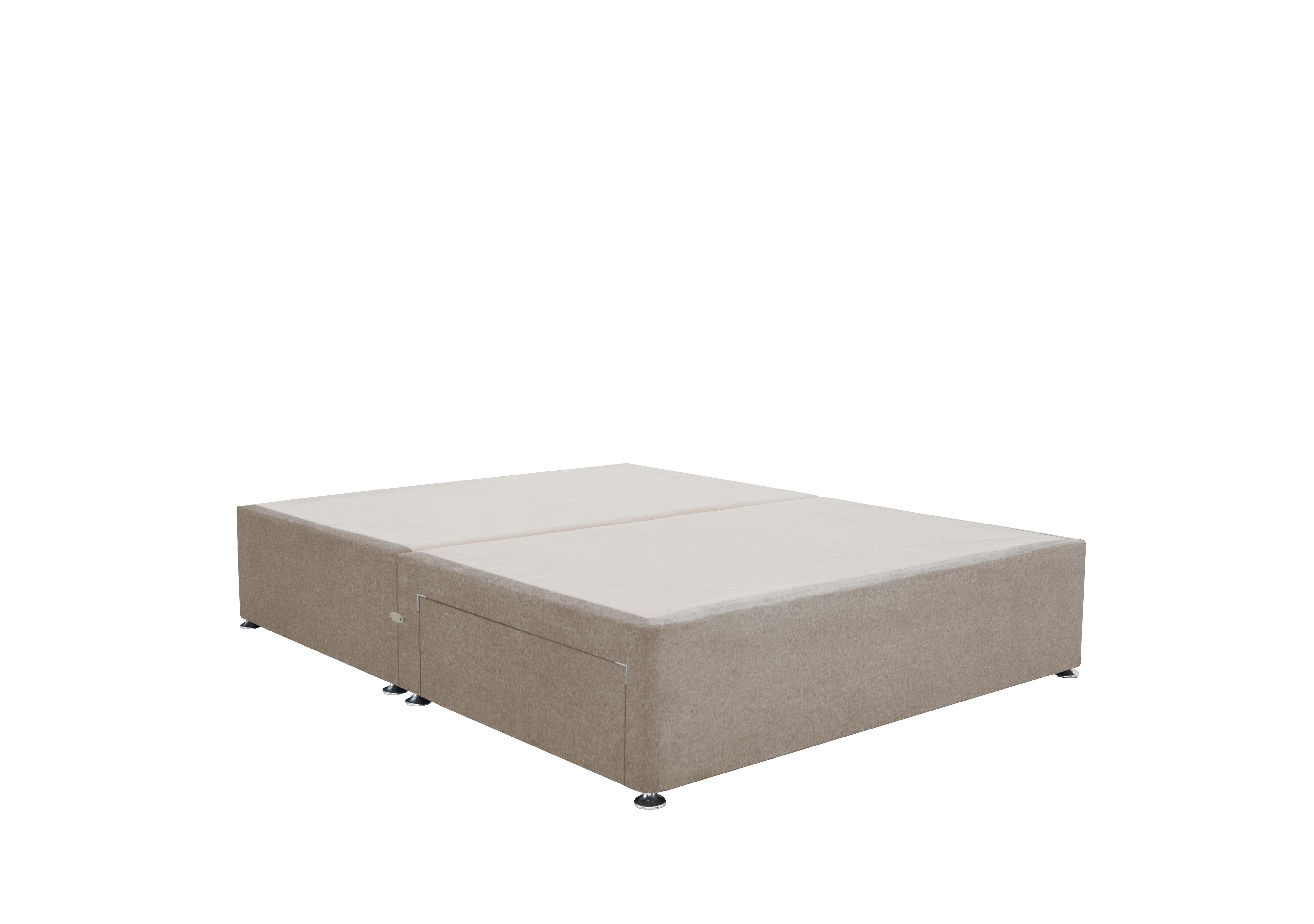 Divan Base in Joshua Latte on Furniture Village