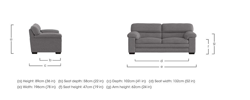 Cozee Fabric 2.5 Seater Sofa in  on Furniture Village