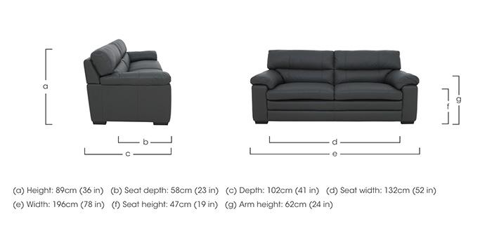 Cozee Leather 2.5 Seater Sofa in  on Furniture Village