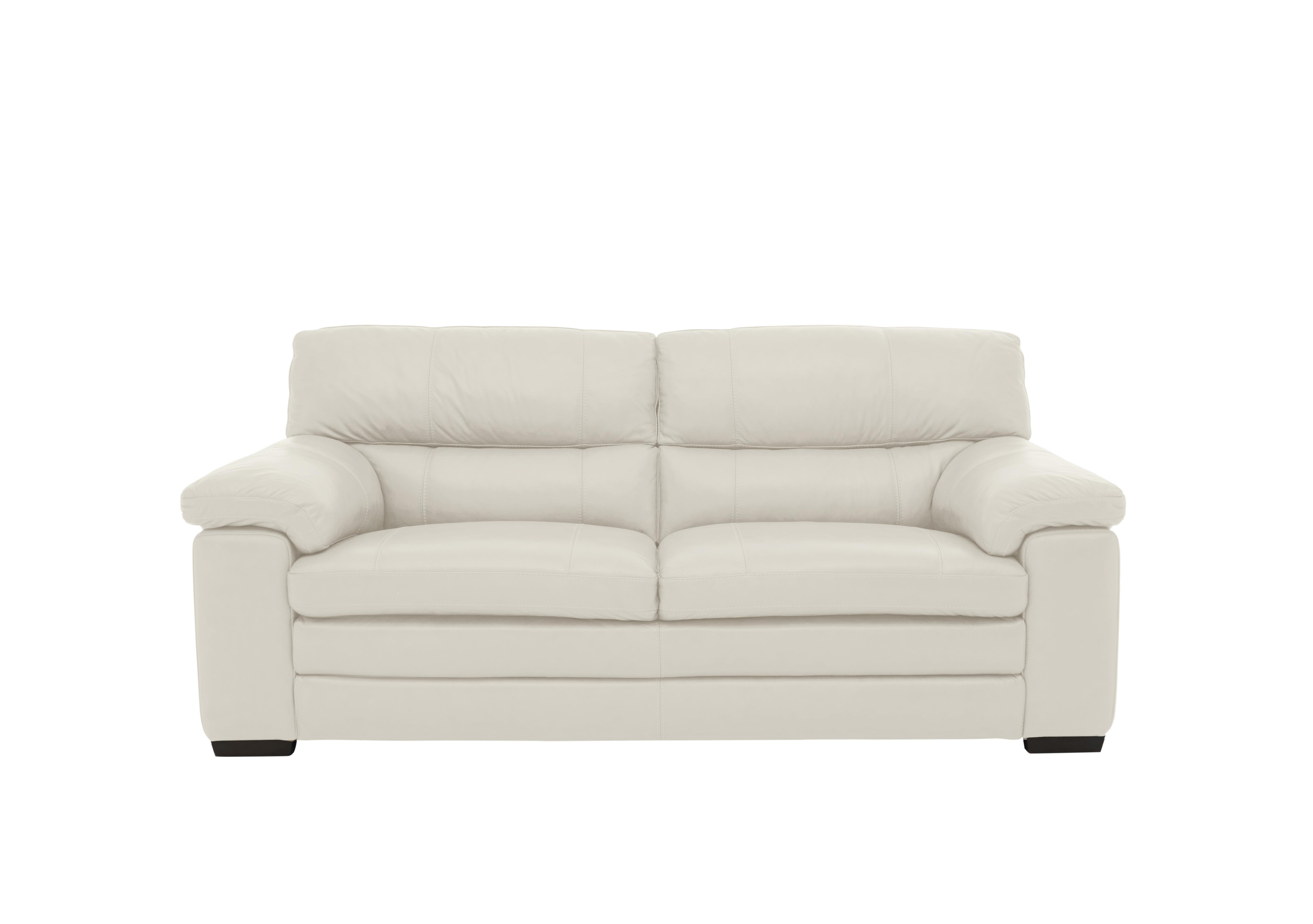 Cozee Leather 2.5 Seater Sofa in Bv-156e Frost on Furniture Village