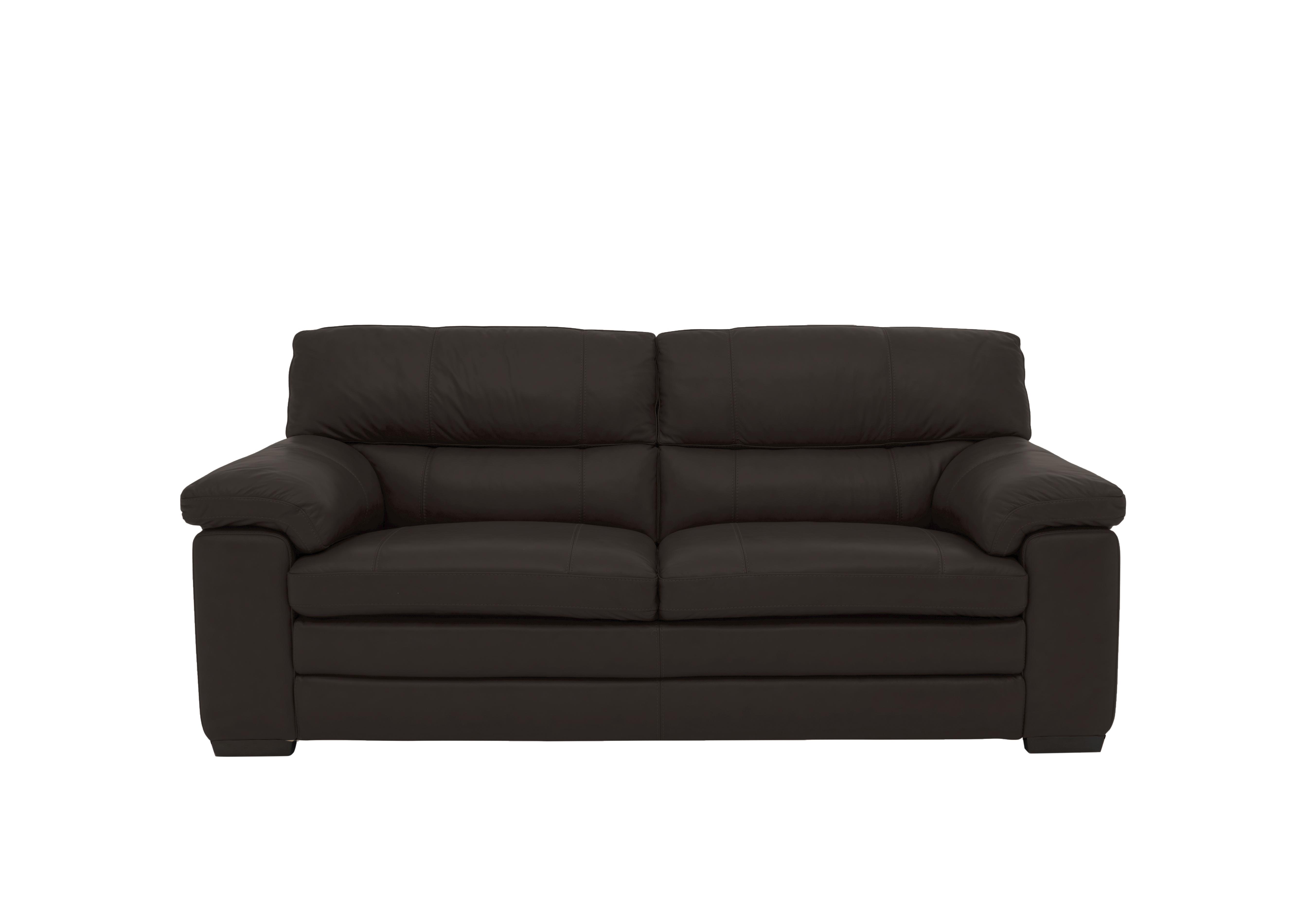 Cozee Leather 2.5 Seater Sofa in Bv-1748 Dark Chocolate on Furniture Village