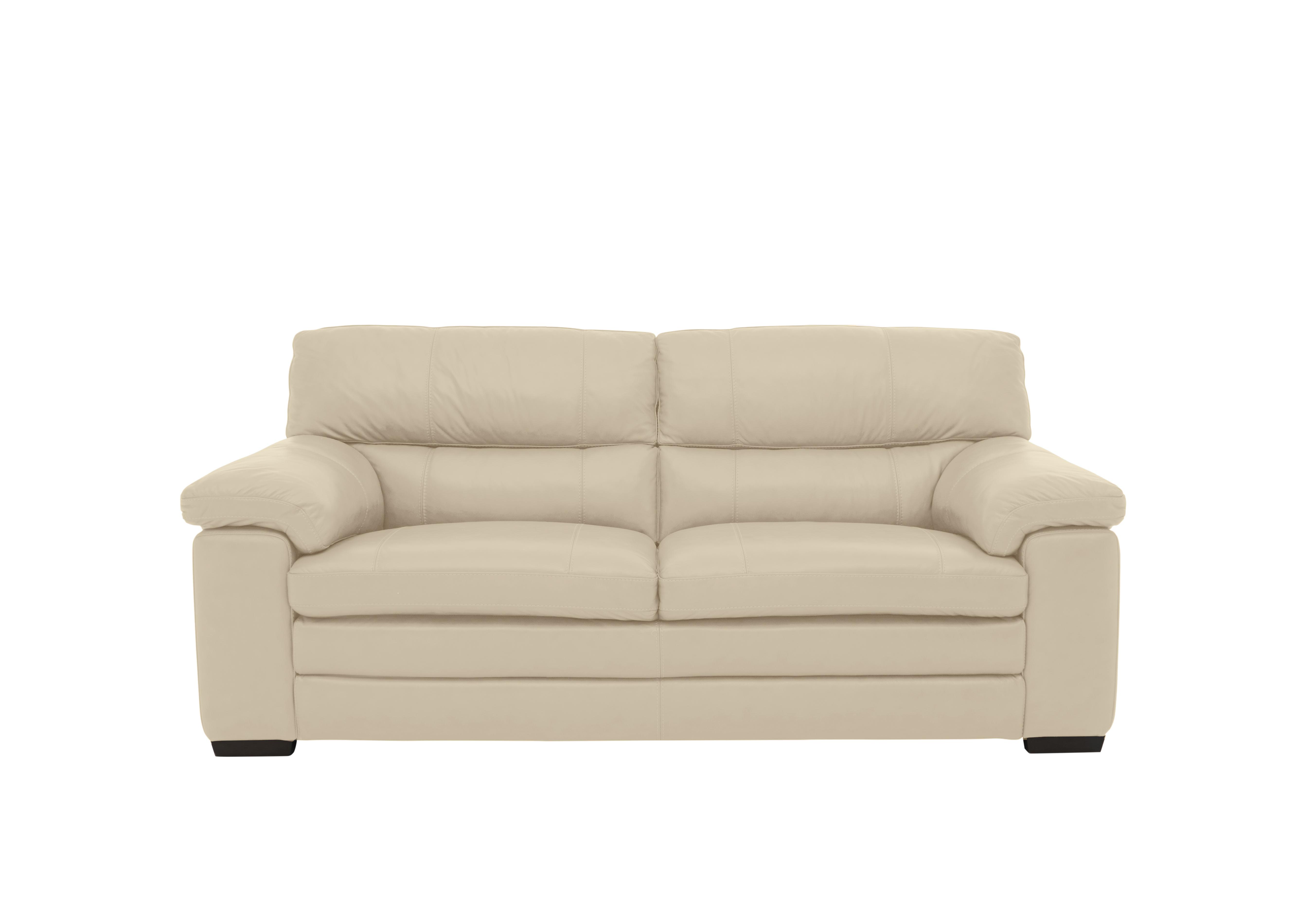 Cozee Leather 2.5 Seater Sofa in Bv-862c Bisque on Furniture Village