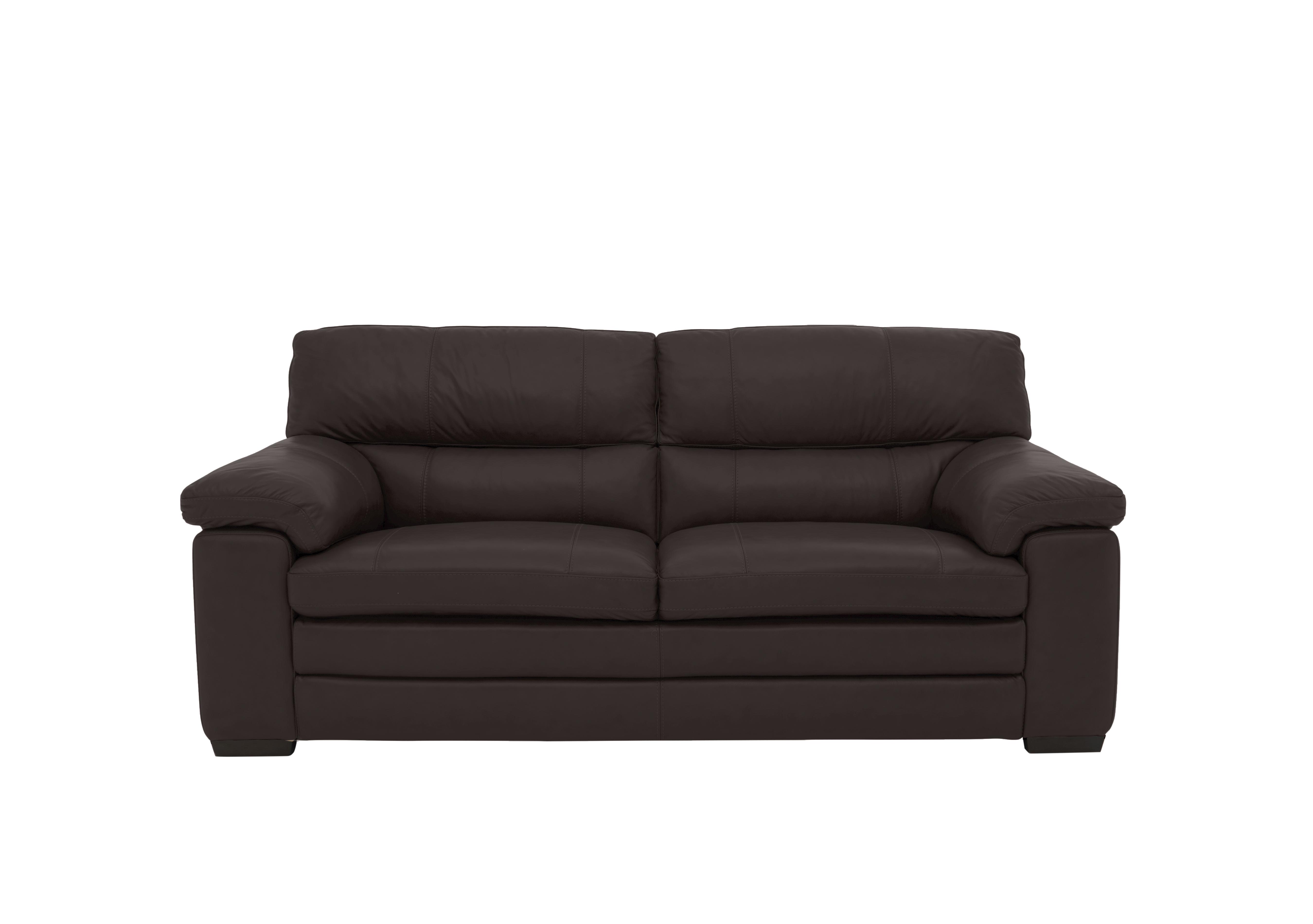 Cozee Leather 2.5 Seater Sofa in Nc-037c Walnut on Furniture Village