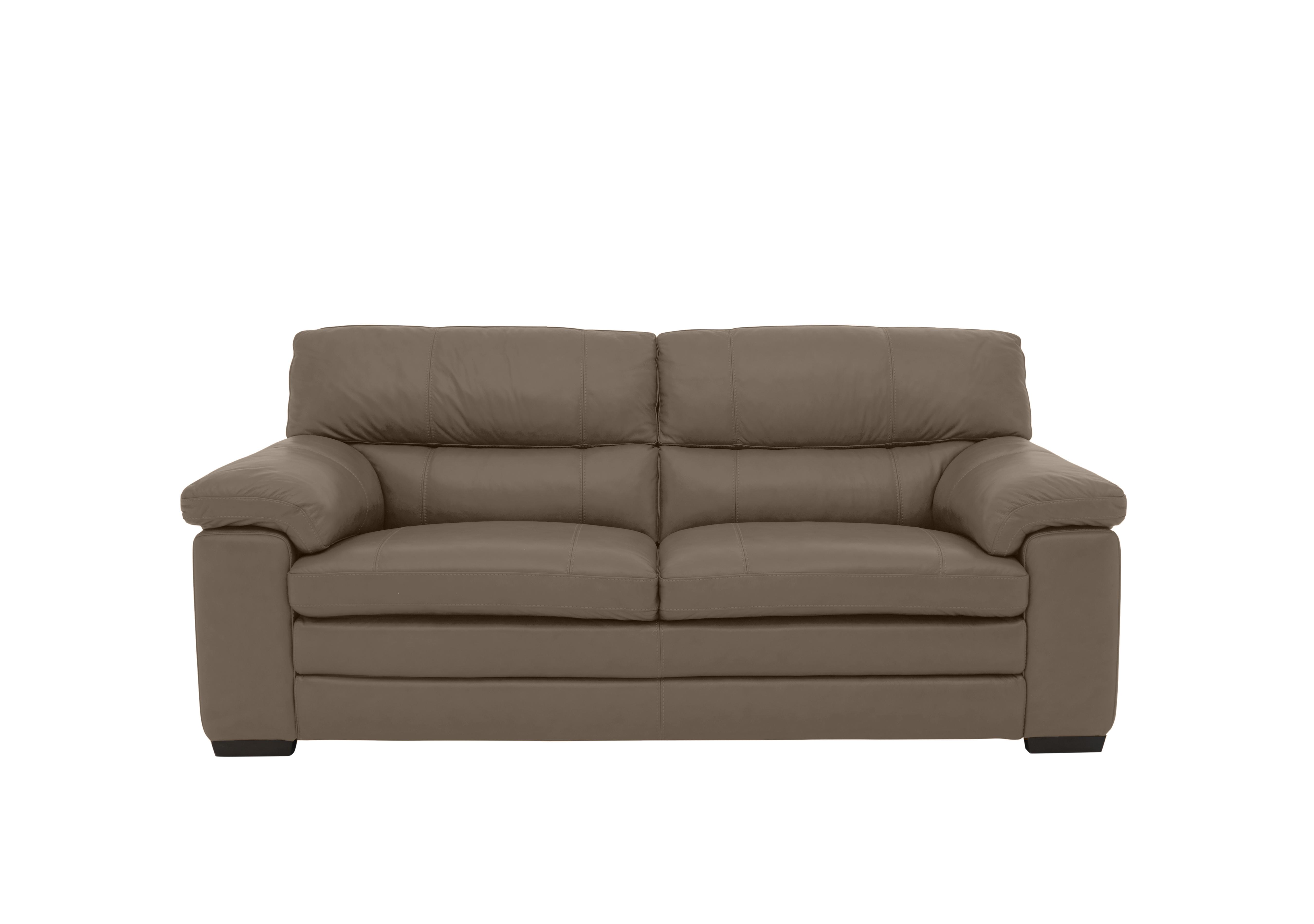 Cozee Leather 2.5 Seater Sofa in Nw-513e Bark on Furniture Village