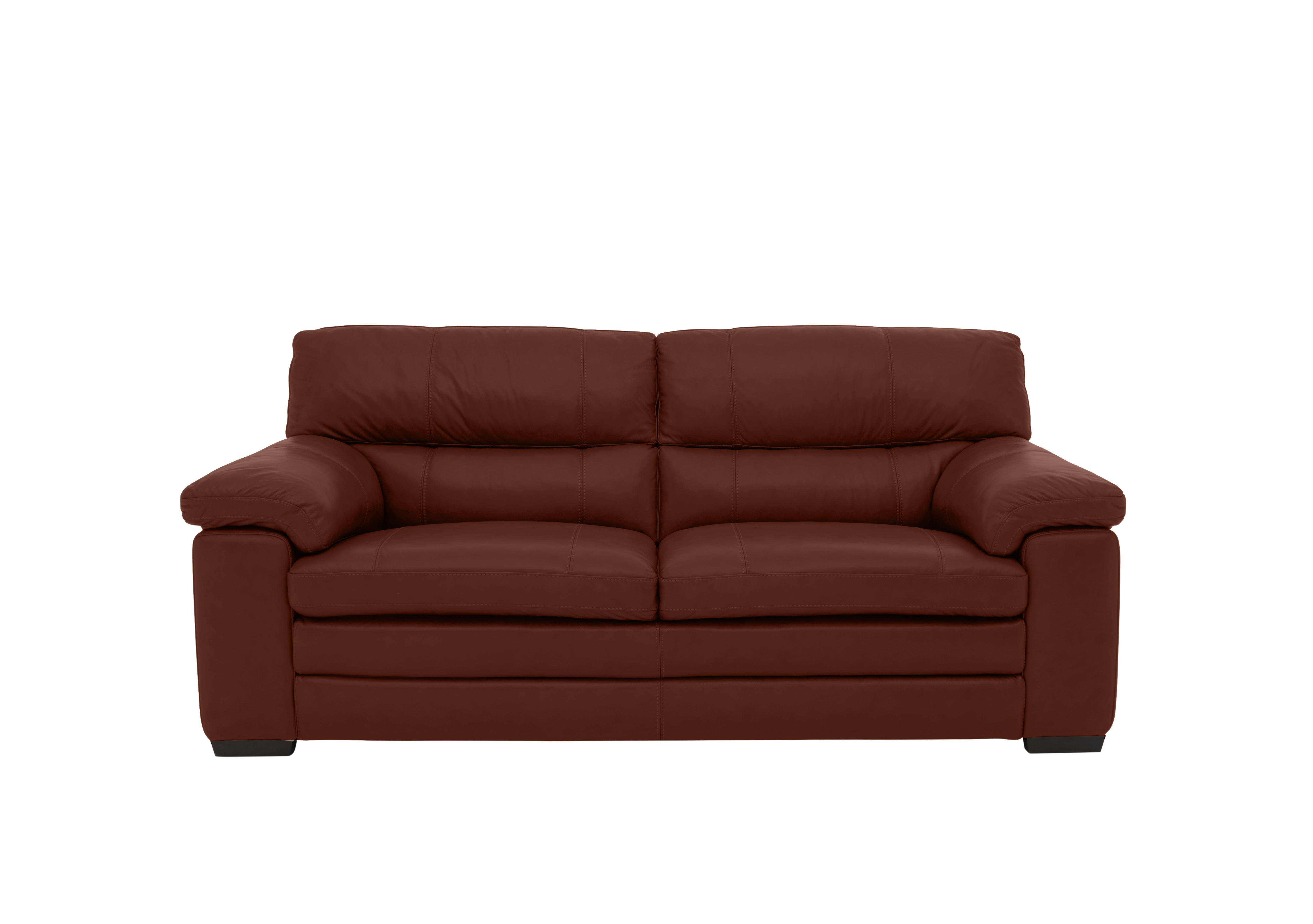 Cozee Leather 2.5 Seater Sofa in Sk-297e Cumin on Furniture Village