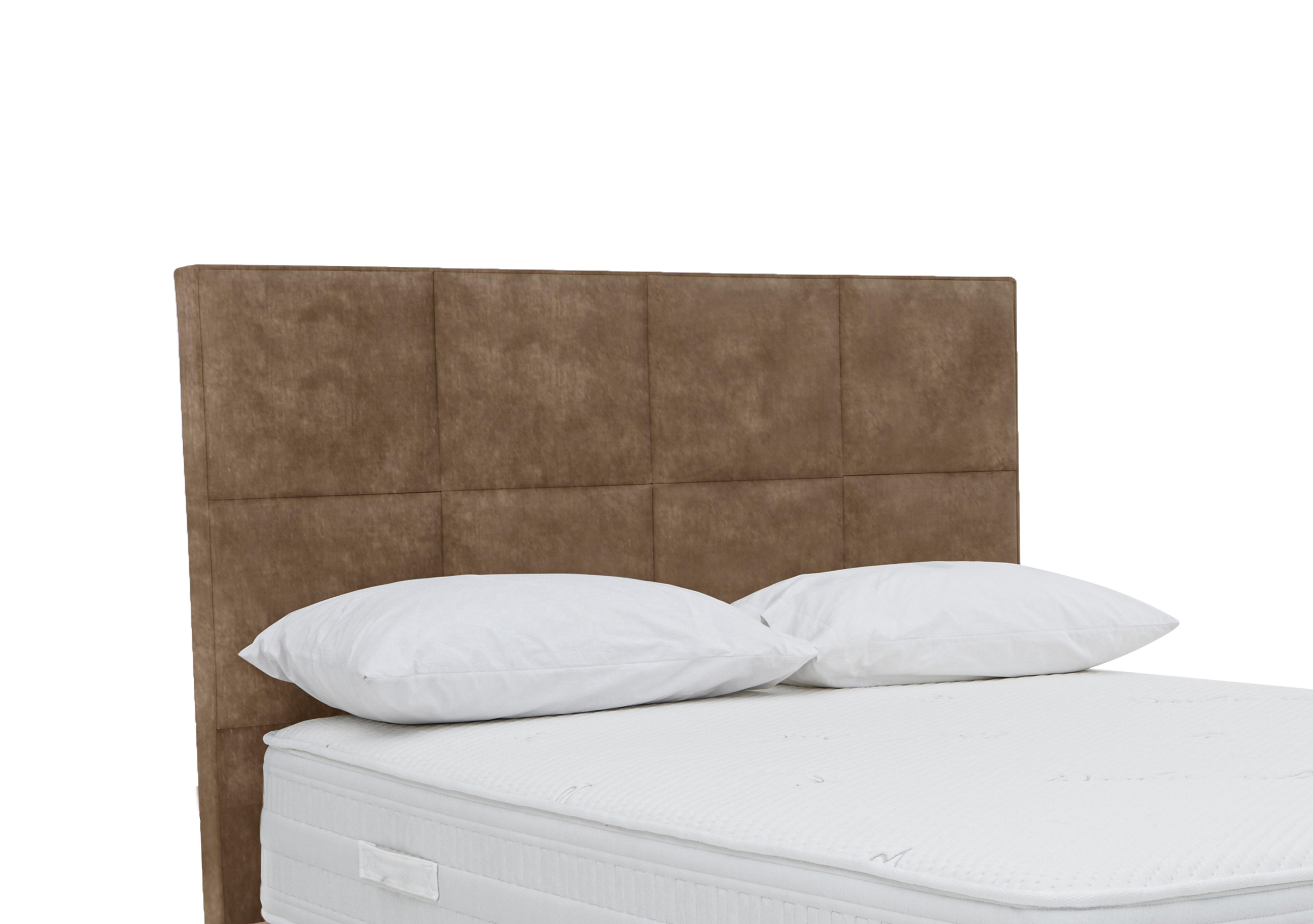 Blocks Floor Standing Headboard in Lace Caramel on Furniture Village