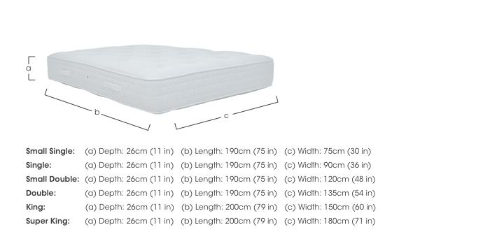 Luxury 2000 Mattress in  on Furniture Village