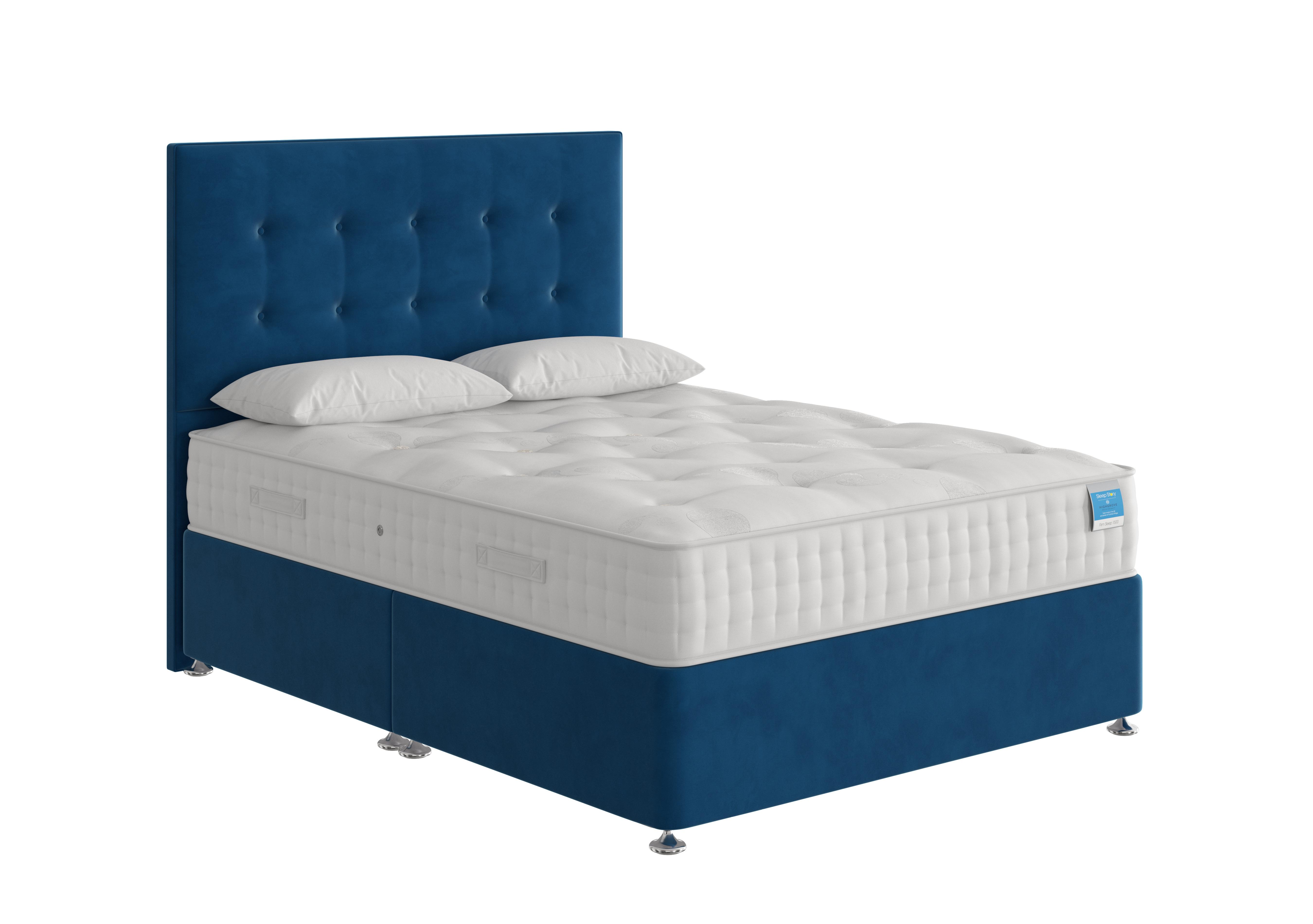 Firm Sleep 1500 Divan Set in Plush Pacific on Furniture Village