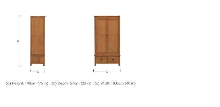 Atlantic 2 Door 2 Drawer Wardrobe in  on Furniture Village