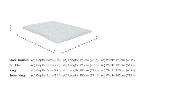 Gel Mattress Topper in  on Furniture Village