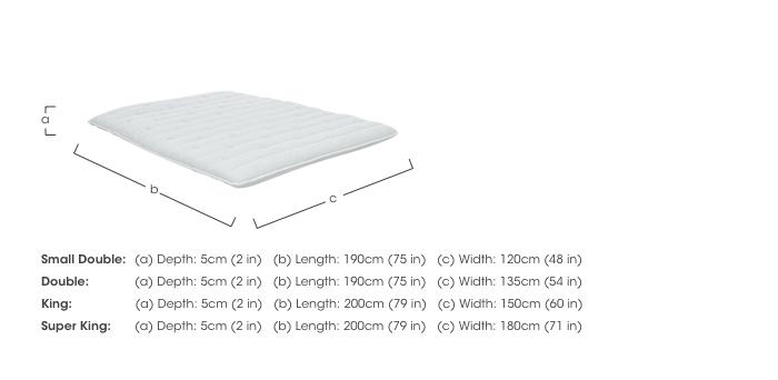 Memory Mattress Topper in  on Furniture Village