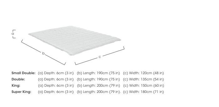 Natural Mattress Topper in  on Furniture Village