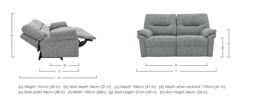 Seattle 2 Seater Fabric Sofa in  on Furniture Village