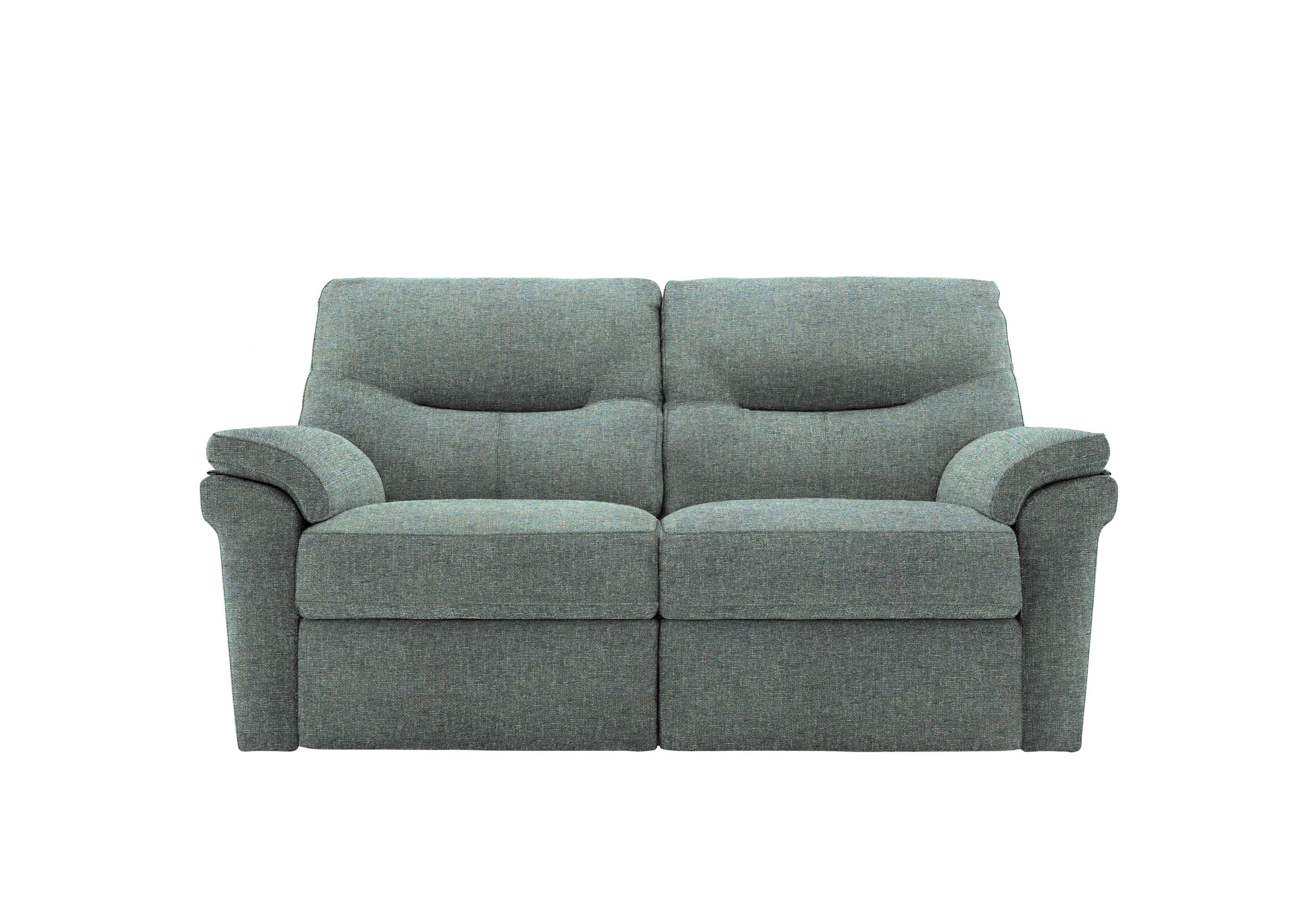 Seattle 2 Seater Fabric Sofa in A020 Dapple Kingfisher on Furniture Village