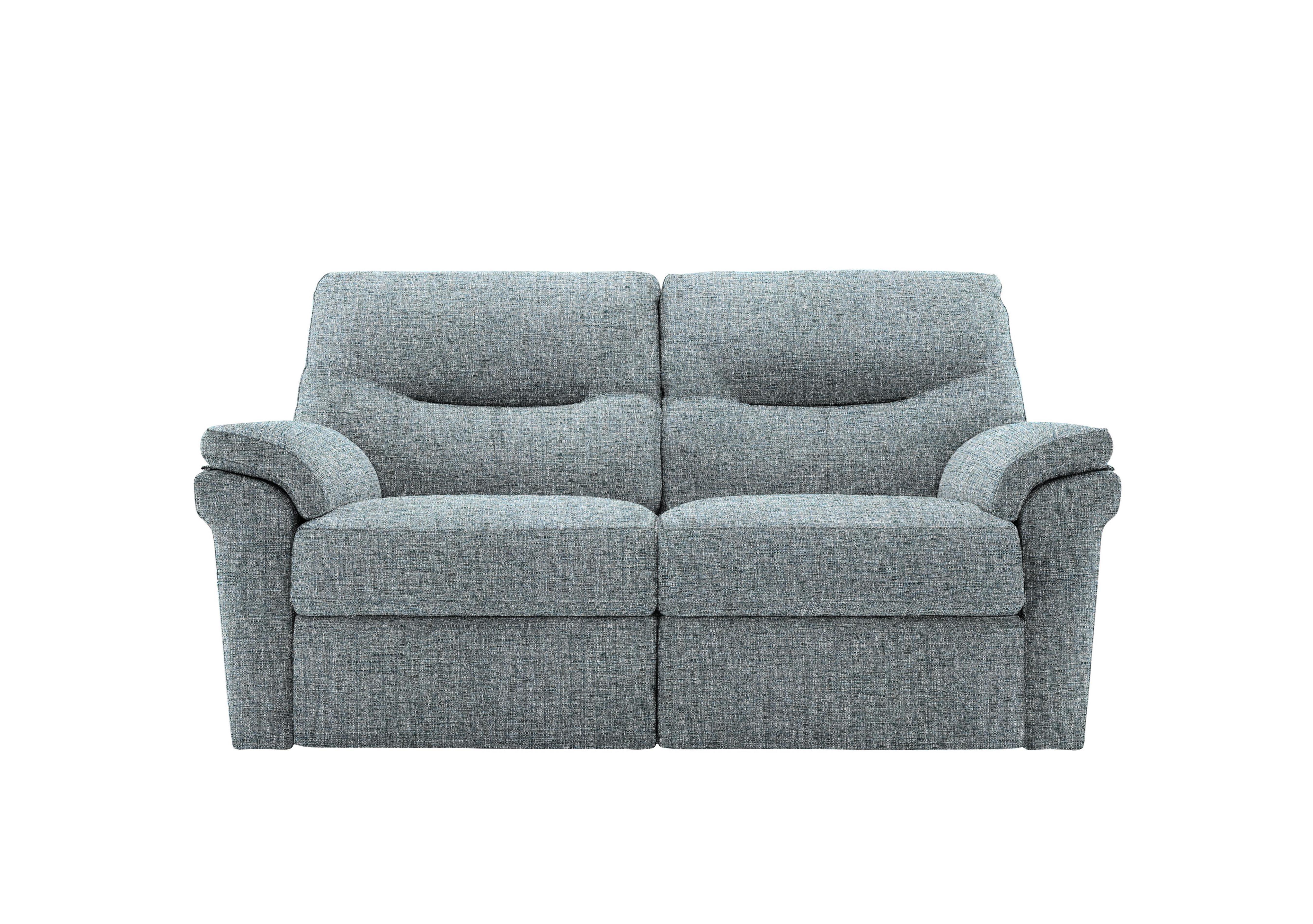 Seattle 2 Seater Fabric Sofa in B974 Arola Sky on Furniture Village