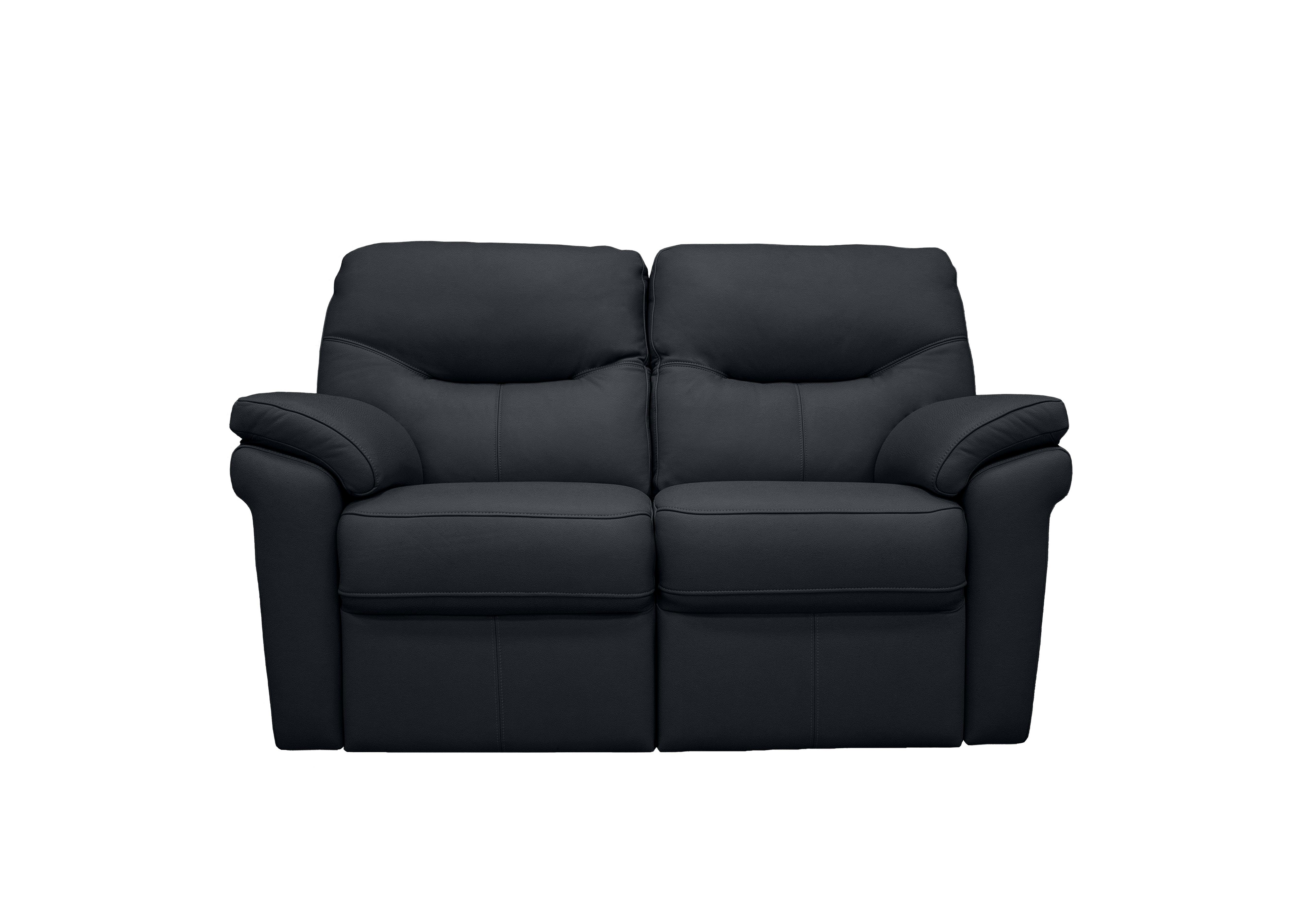 Seattle 2 Seater Leather Sofa in L852 Cambridge Petrol Blue on Furniture Village