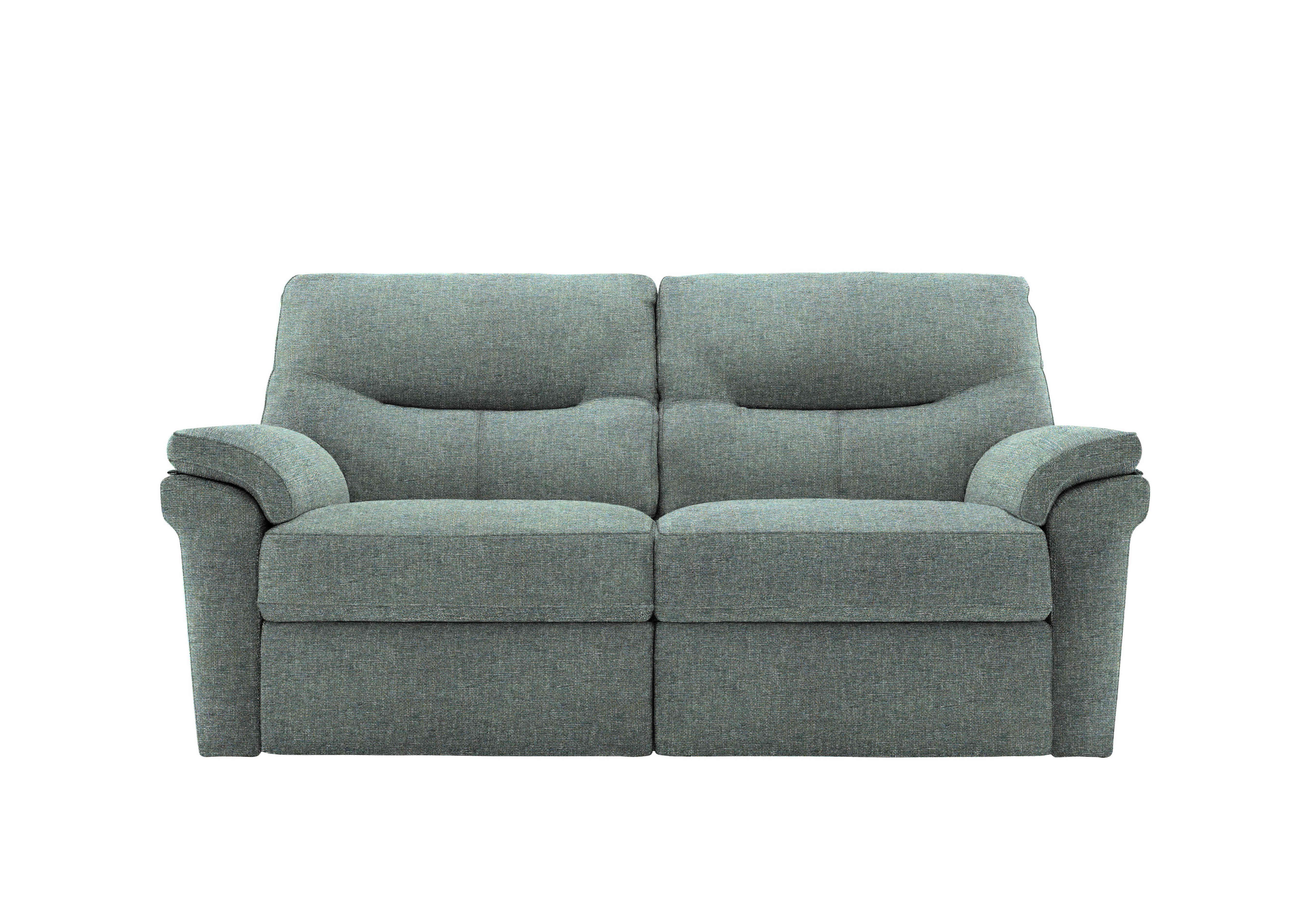 Seattle 2.5 Seater Fabric Sofa in A020 Dapple Kingfisher on Furniture Village