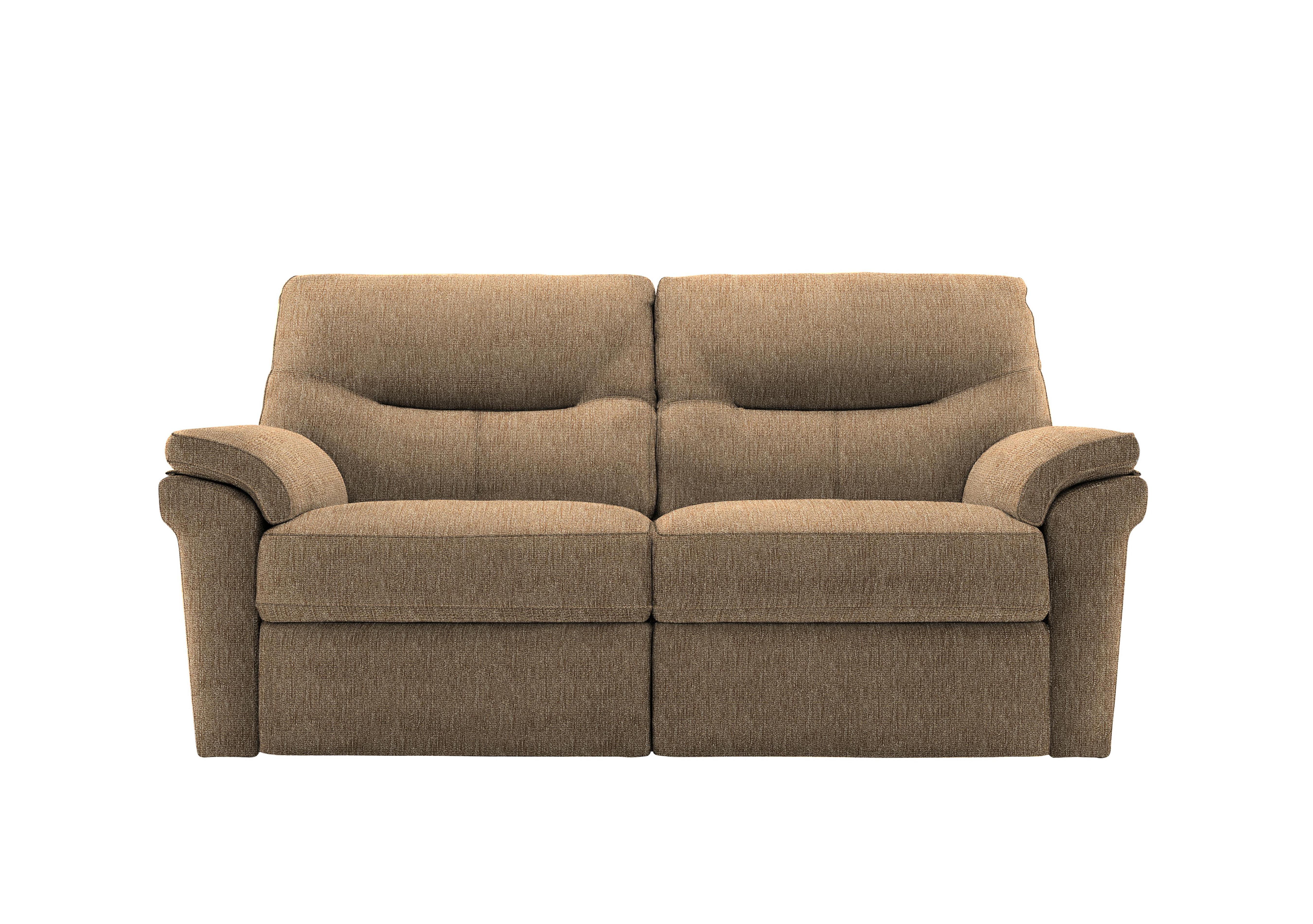 Seattle 2.5 Seater Fabric Sofa in A070 Boucle Cocoa on Furniture Village