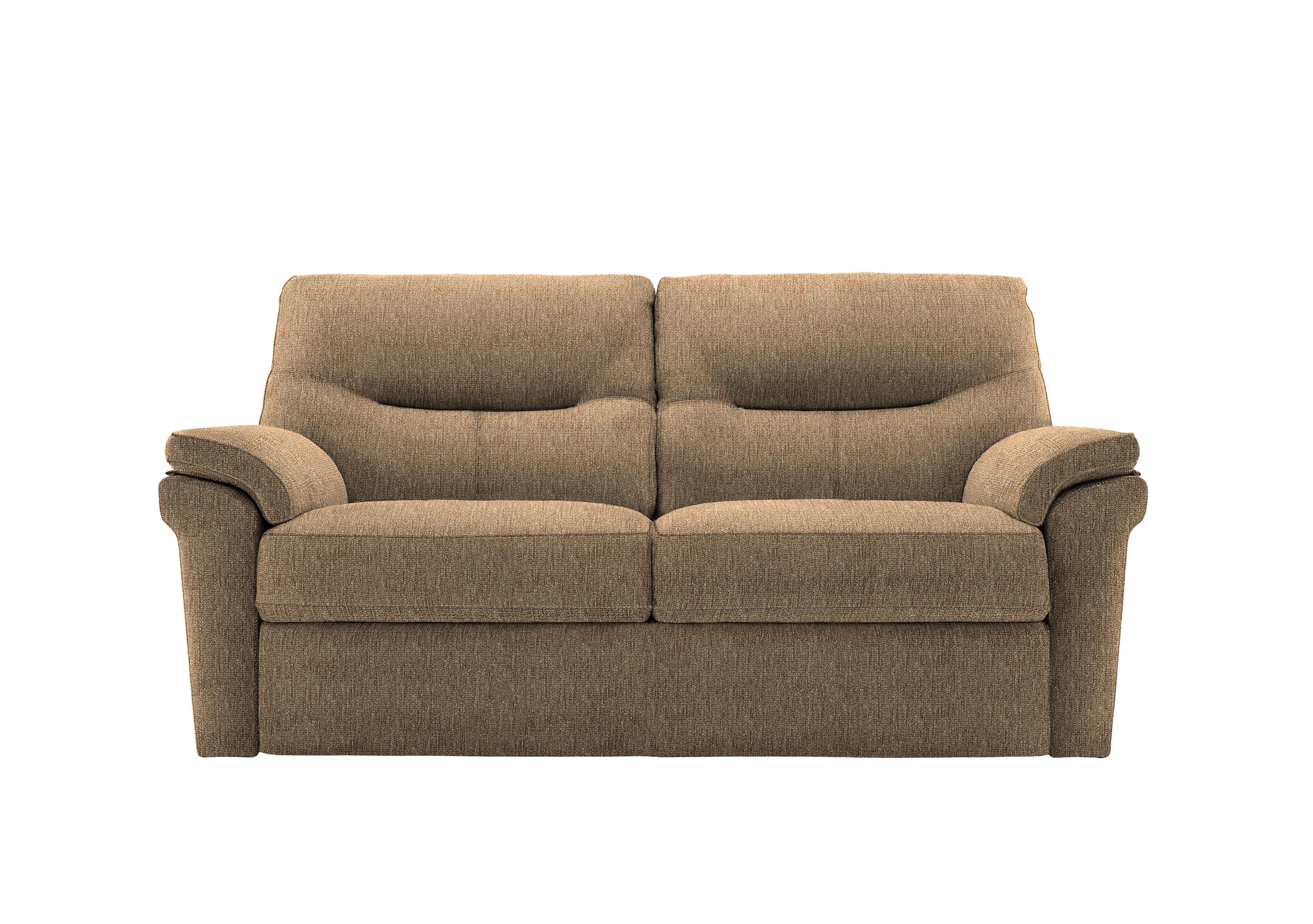Seattle 2.5 Seater Fabric Sofa in A070 Boucle Cocoa on Furniture Village