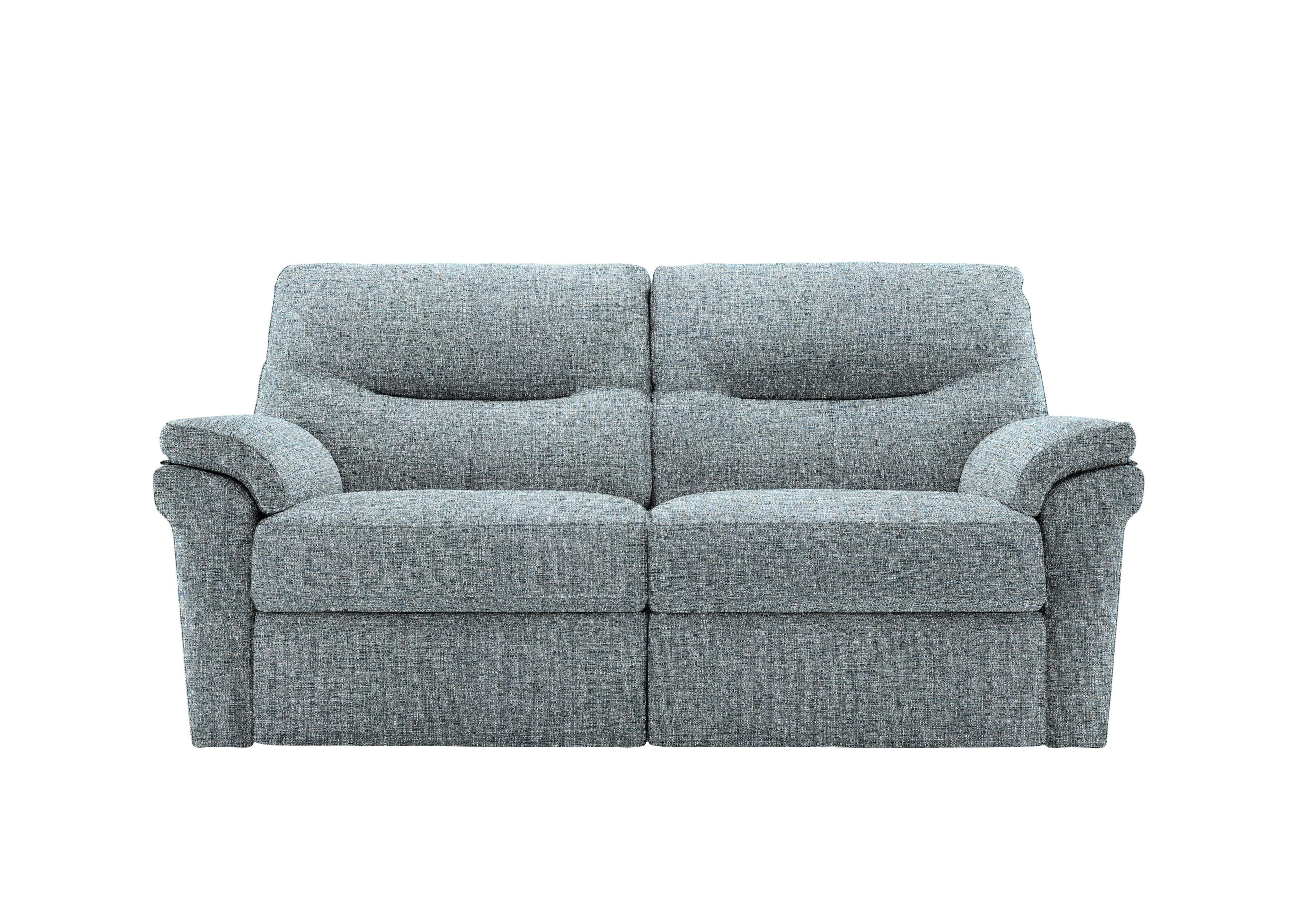 Seattle 2.5 Seater Fabric Sofa in B974 Arola Sky on Furniture Village