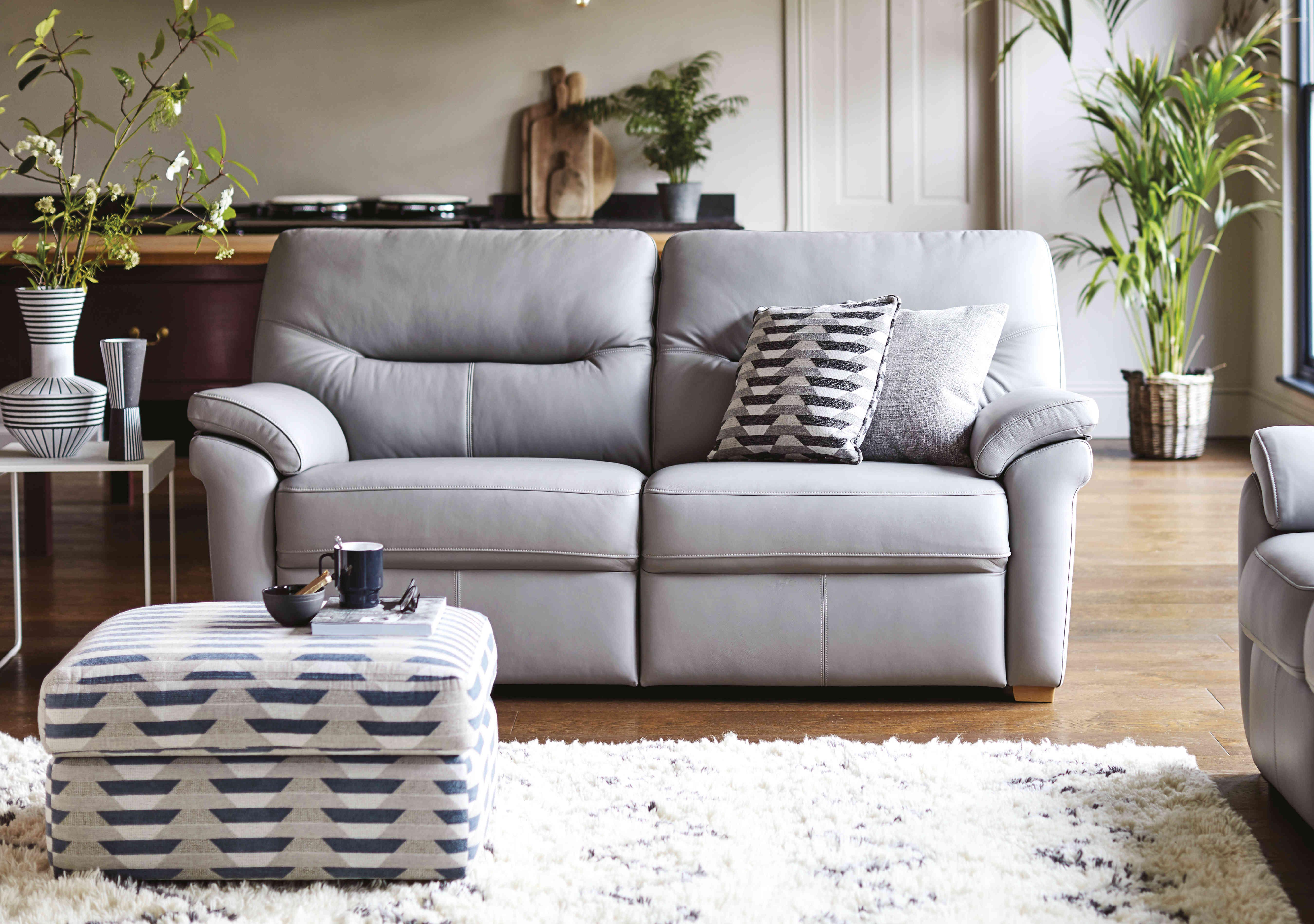 Seattle 2.5 Seater Leather Sofa in  on Furniture Village