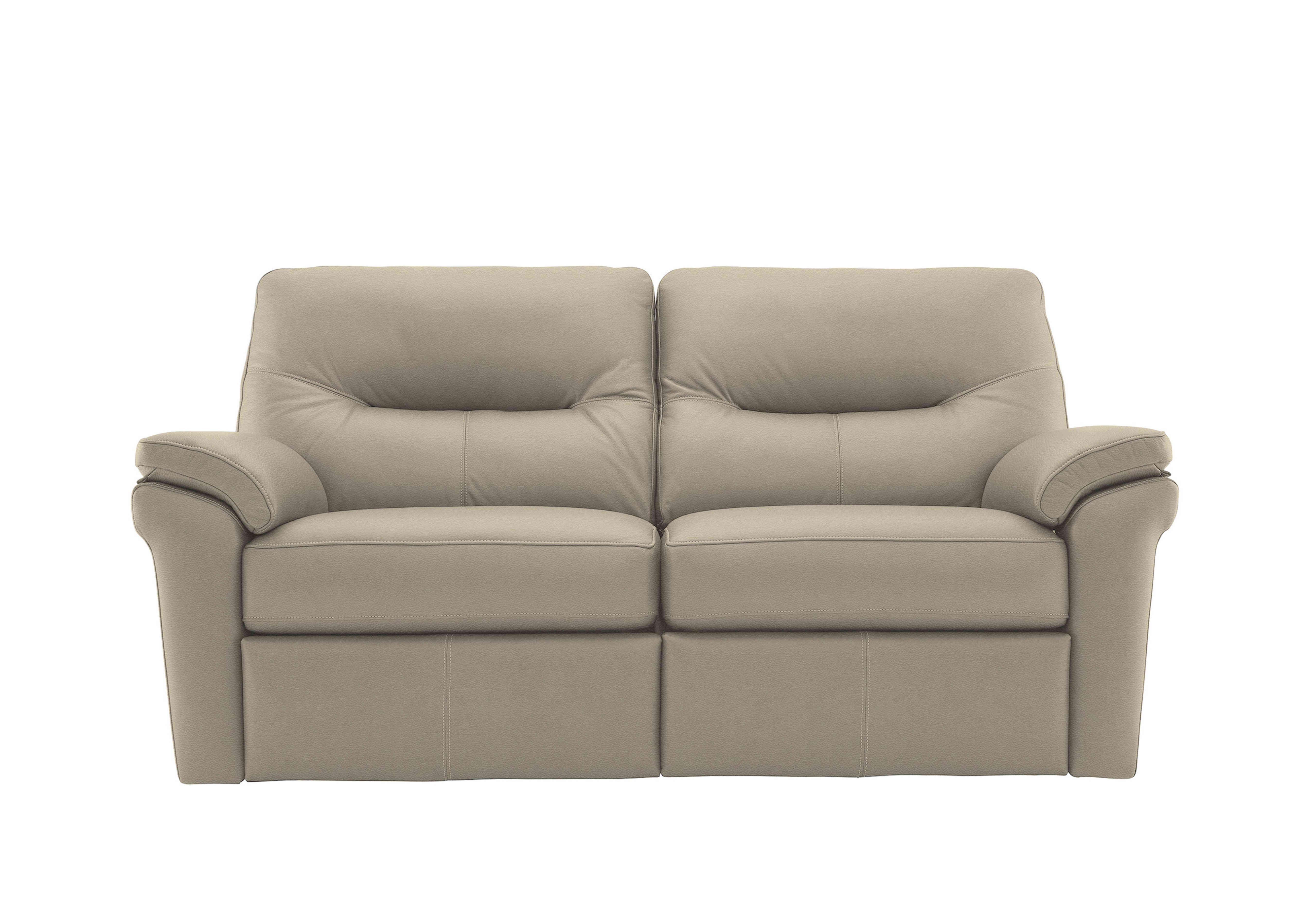 Seattle 2.5 Seater Leather Sofa in H001 Oxford Mushroom on Furniture Village