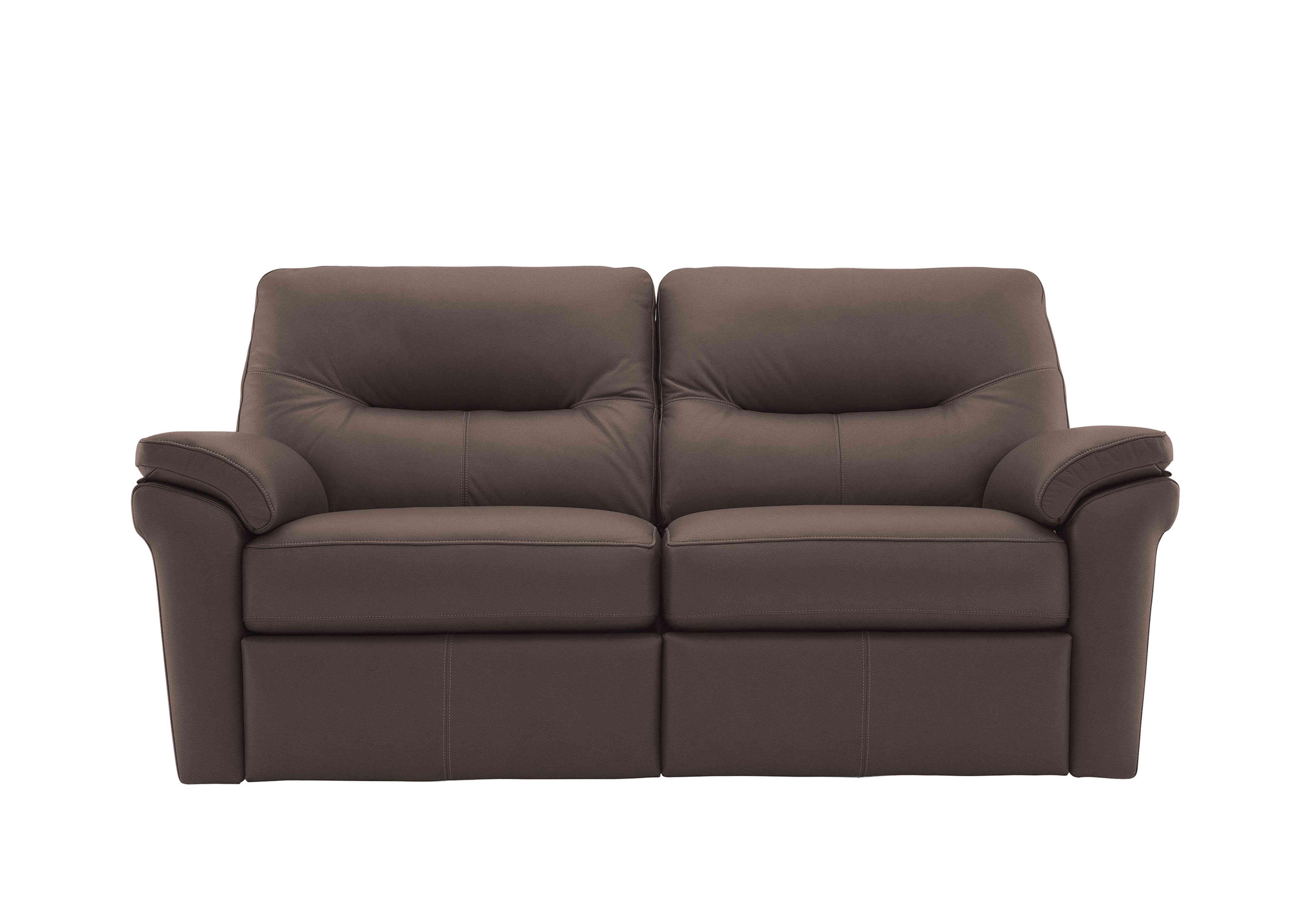 Seattle 2.5 Seater Leather Sofa in H003 Oxford Chocolate on Furniture Village