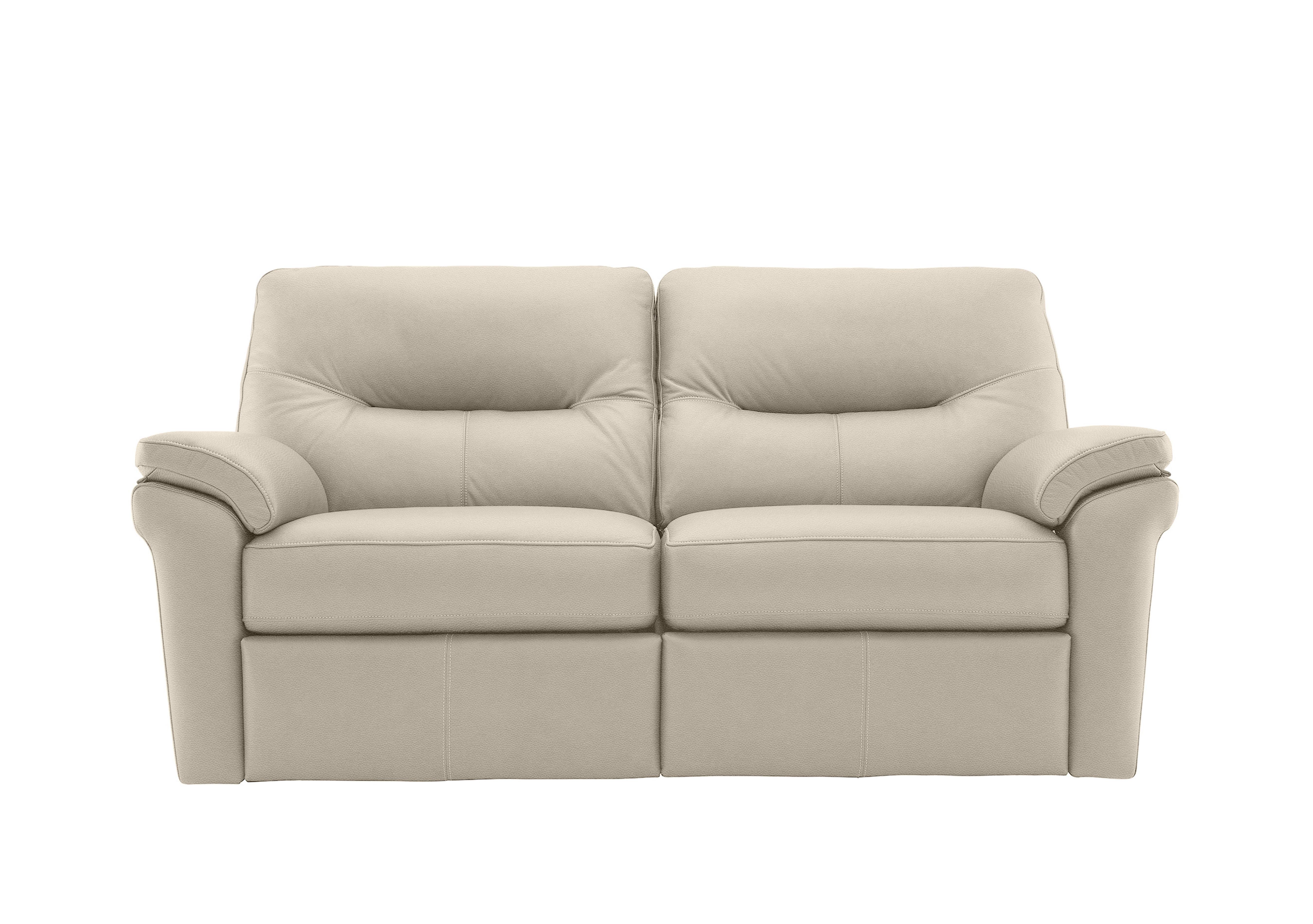Seattle 2.5 Seater Leather Sofa in H007 Durham Dove on Furniture Village