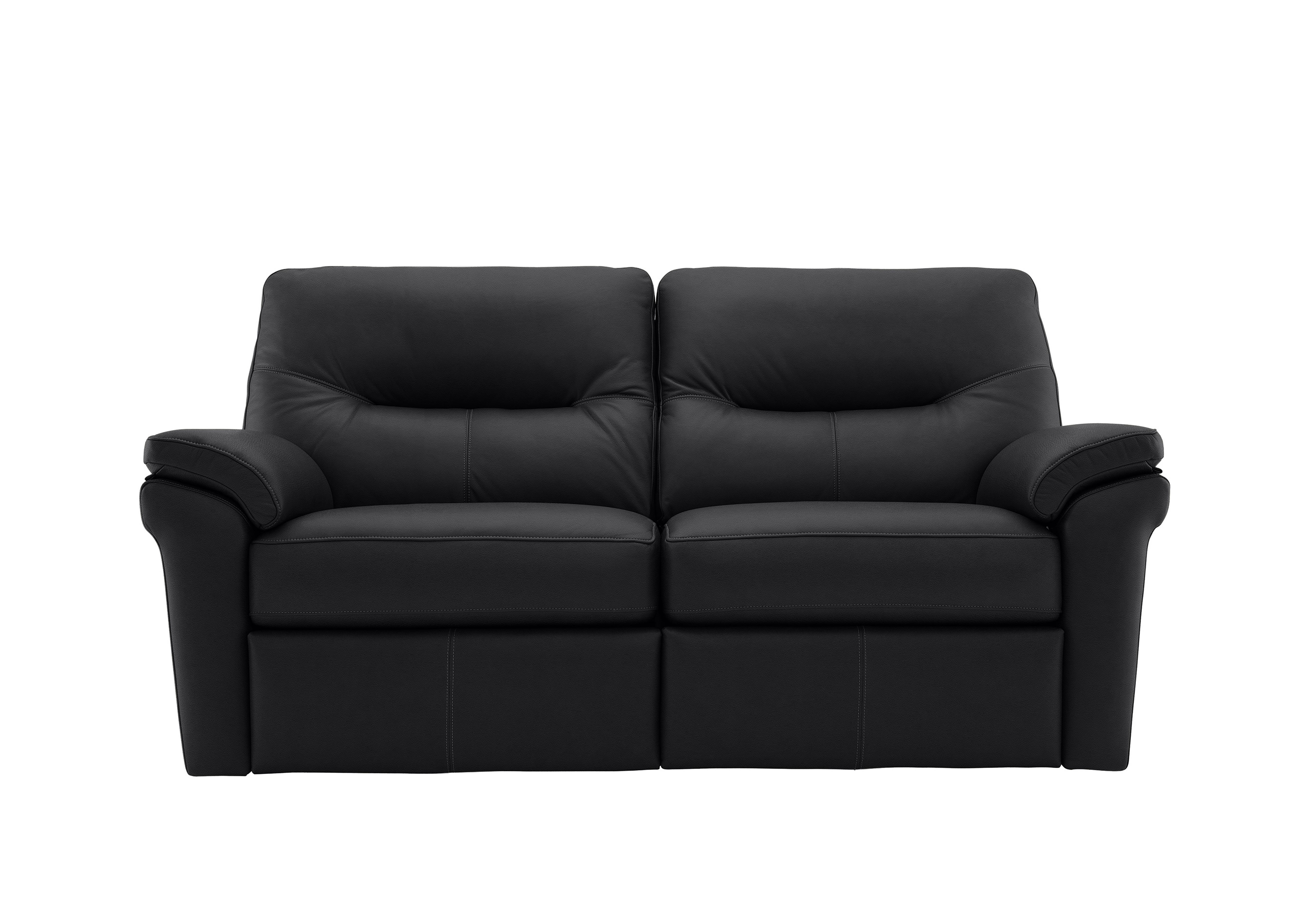 Seattle 2.5 Seater Leather Sofa in L854 Cambridge Black on Furniture Village
