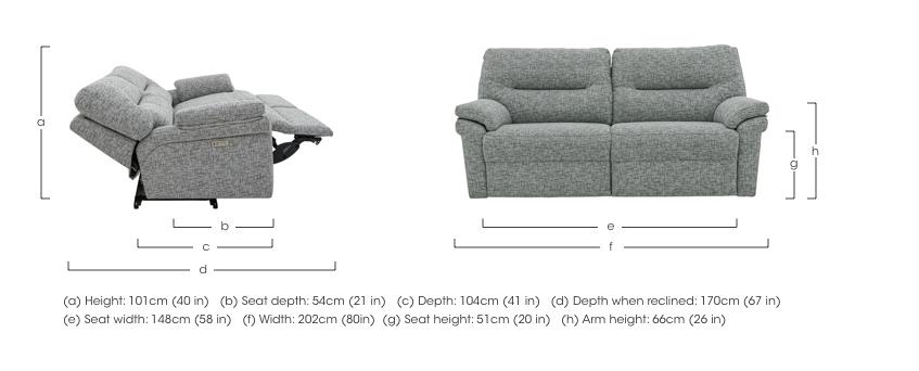 Seattle 3 Seater Fabric Sofa in  on Furniture Village