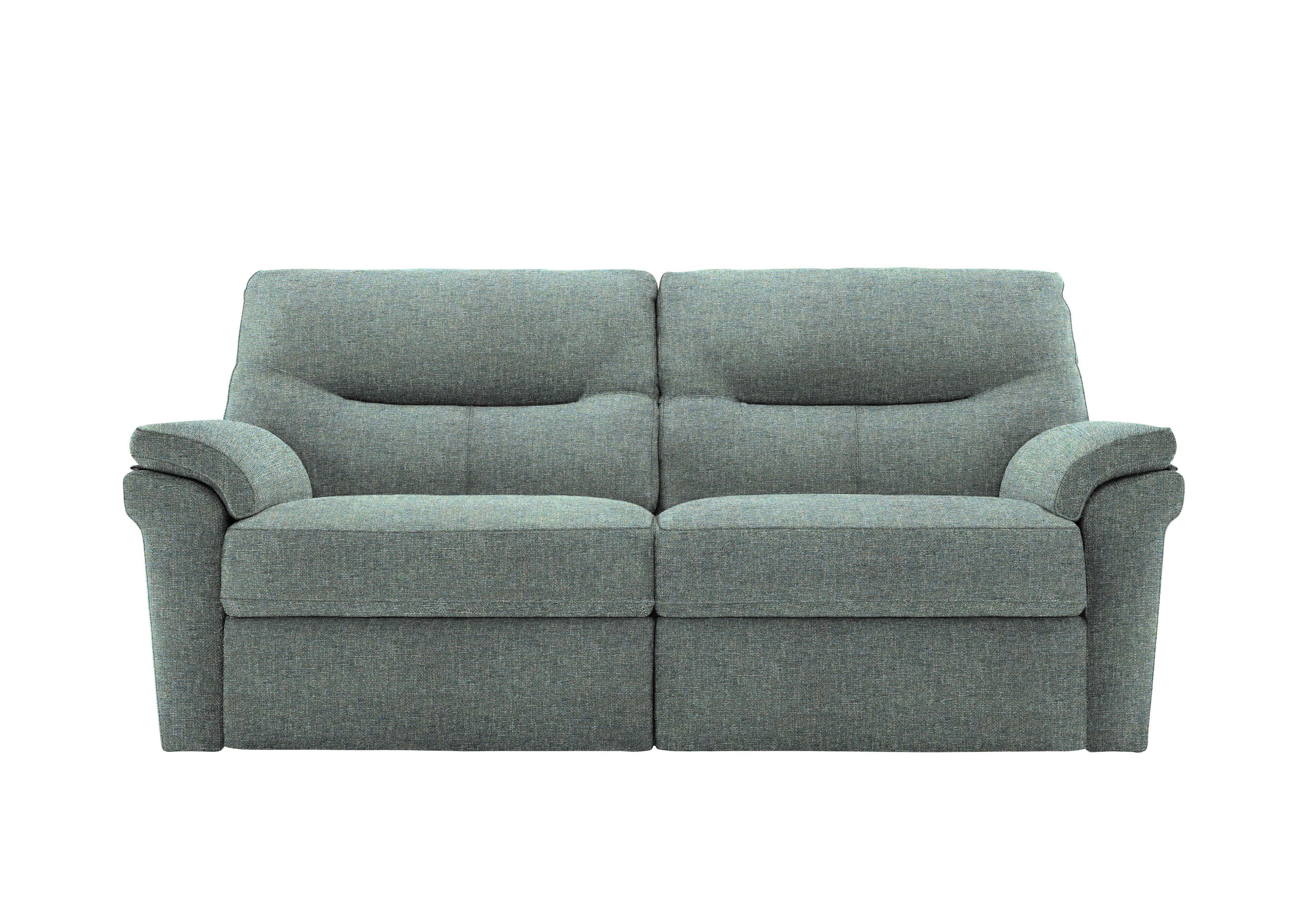 Seattle 3 Seater Fabric Sofa in A020 Dapple Kingfisher on Furniture Village