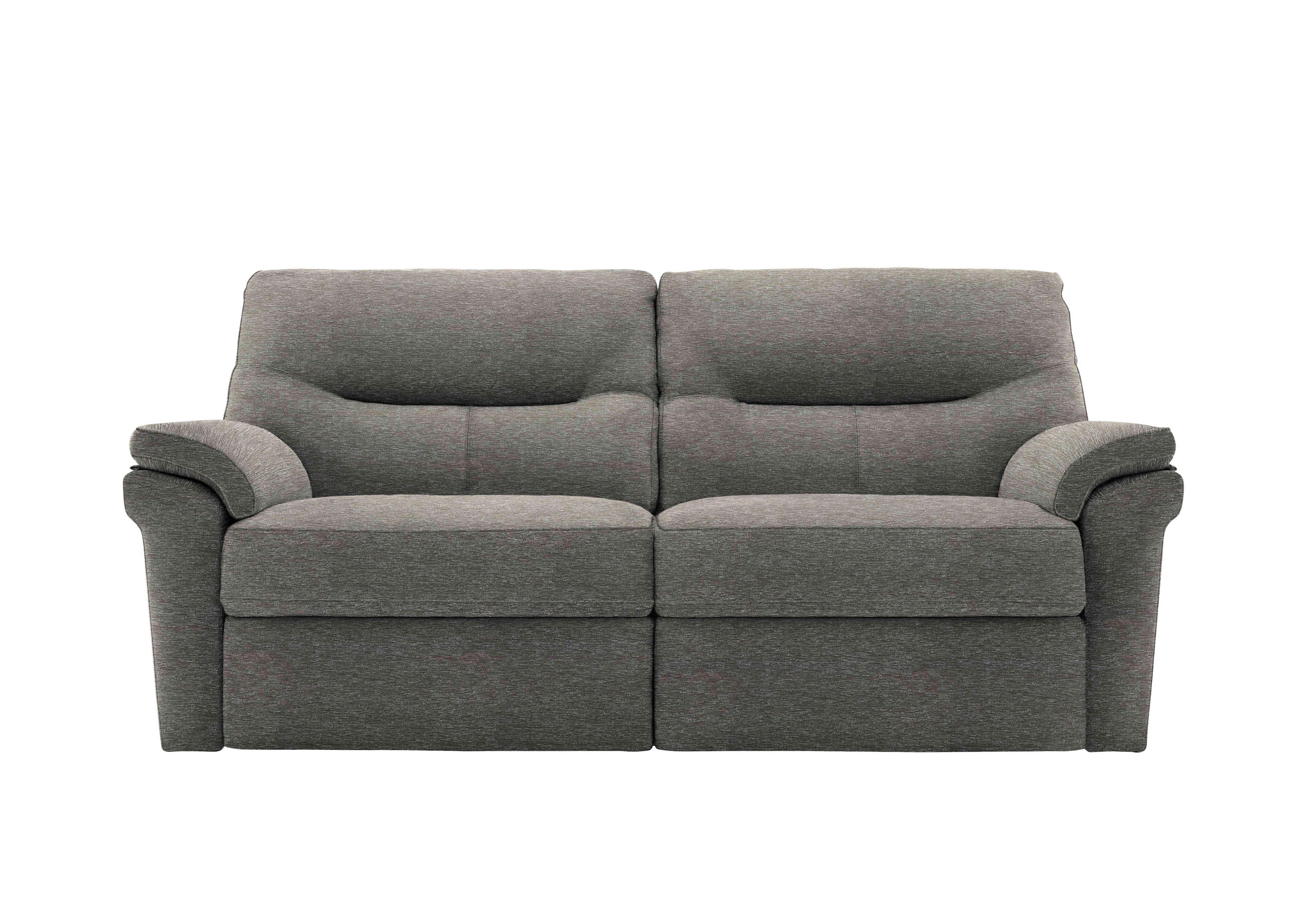 Seattle 3 Seater Fabric Sofa in B080 Mirage Slate on Furniture Village