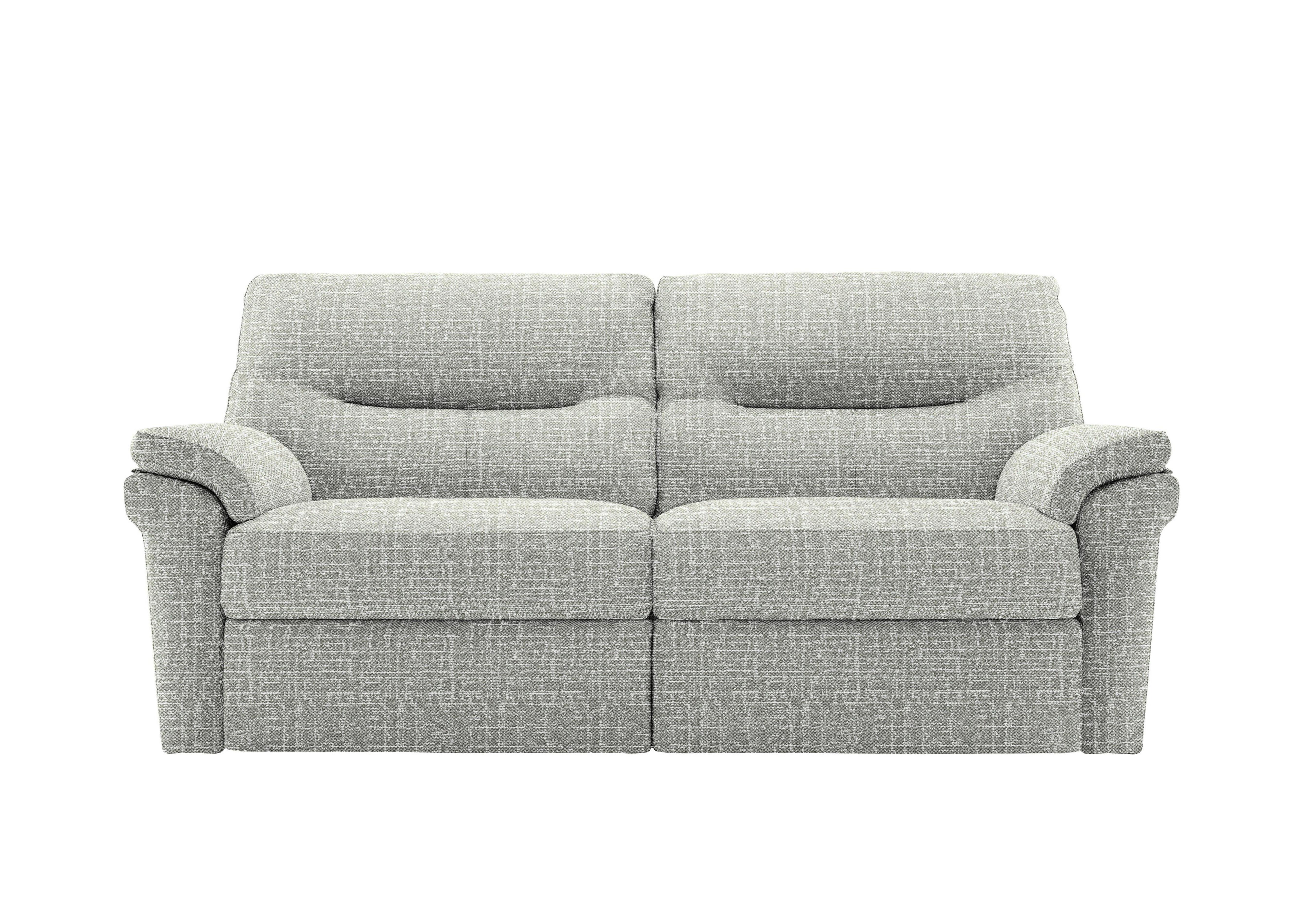 Seattle 3 Seater Fabric Sofa in B292 Valencia Silver on Furniture Village