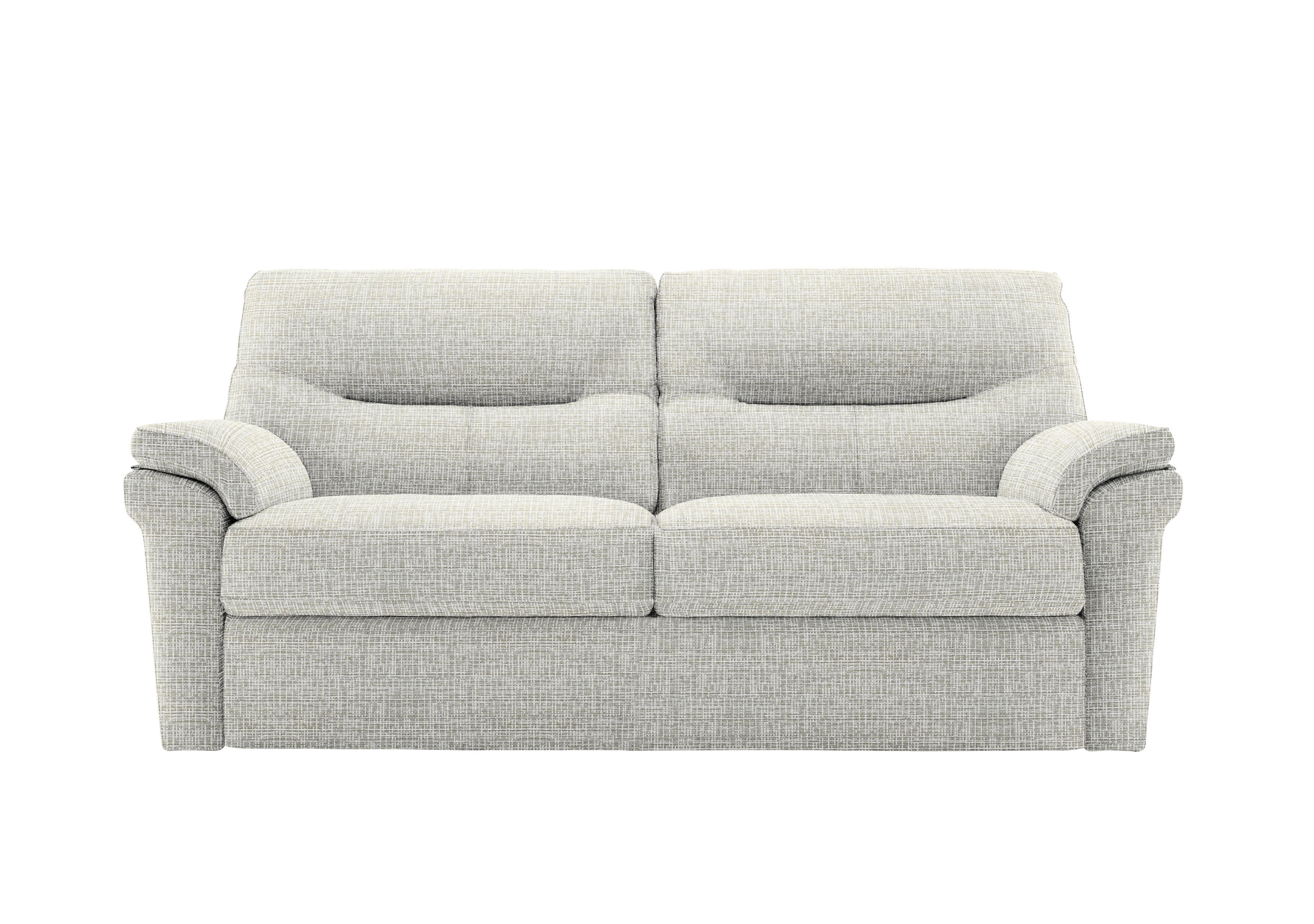 Seattle 3 Seater Fabric Sofa in B920 Waffle Taupe on Furniture Village