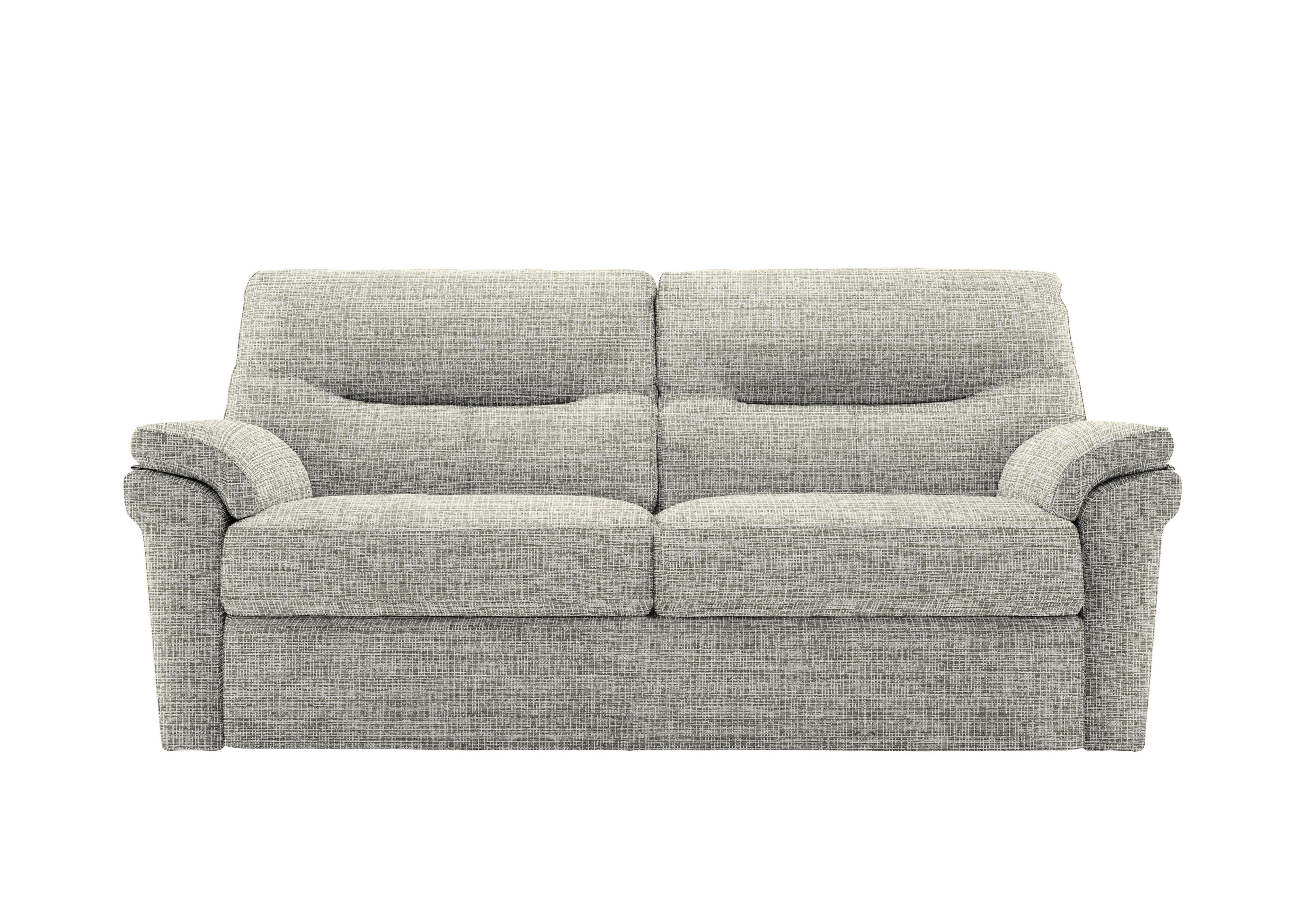 Seattle 3 Seater Fabric Sofa in B921 Waffle Smoke on Furniture Village