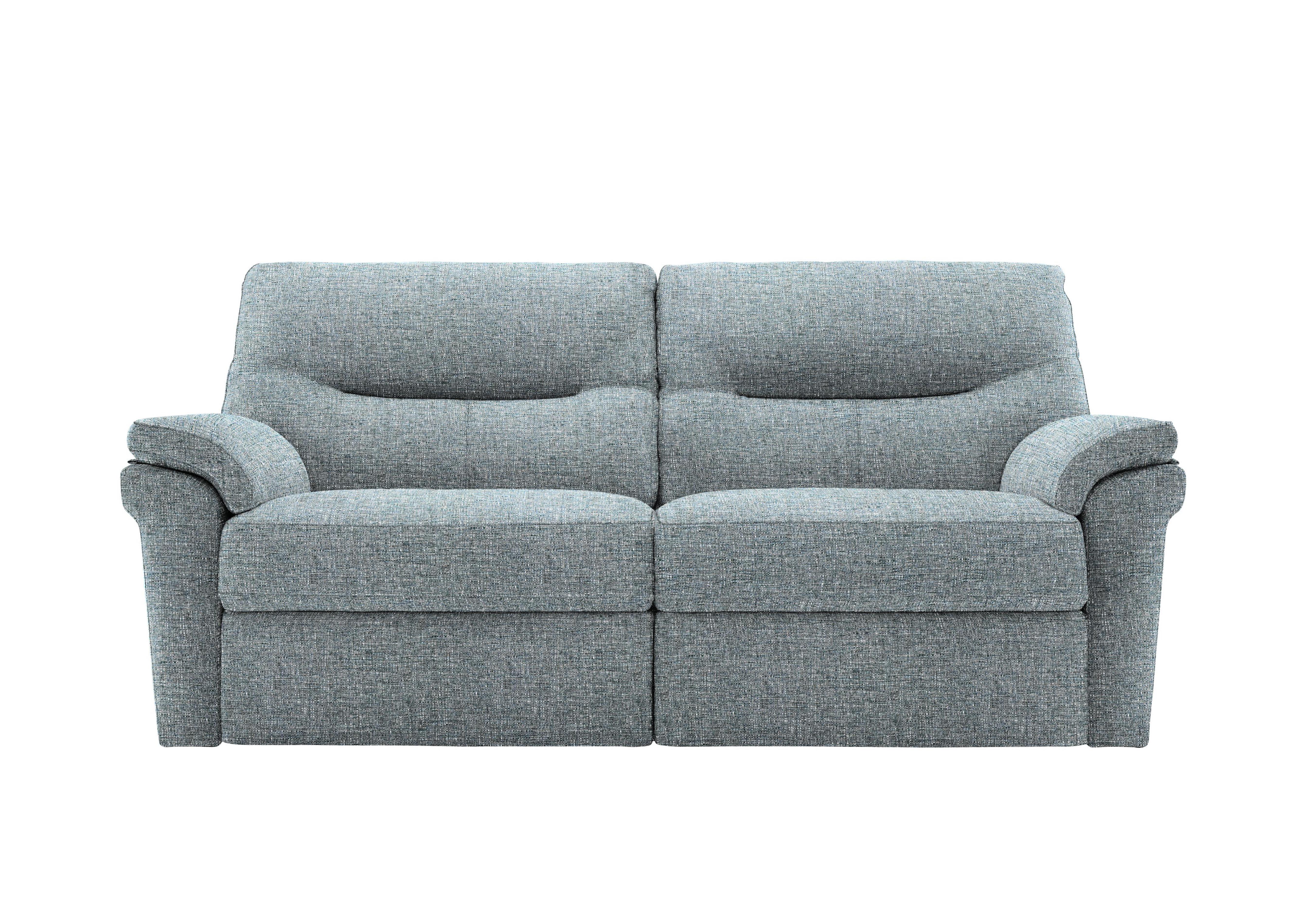 Seattle 3 Seater Fabric Sofa in B974 Arola Sky on Furniture Village