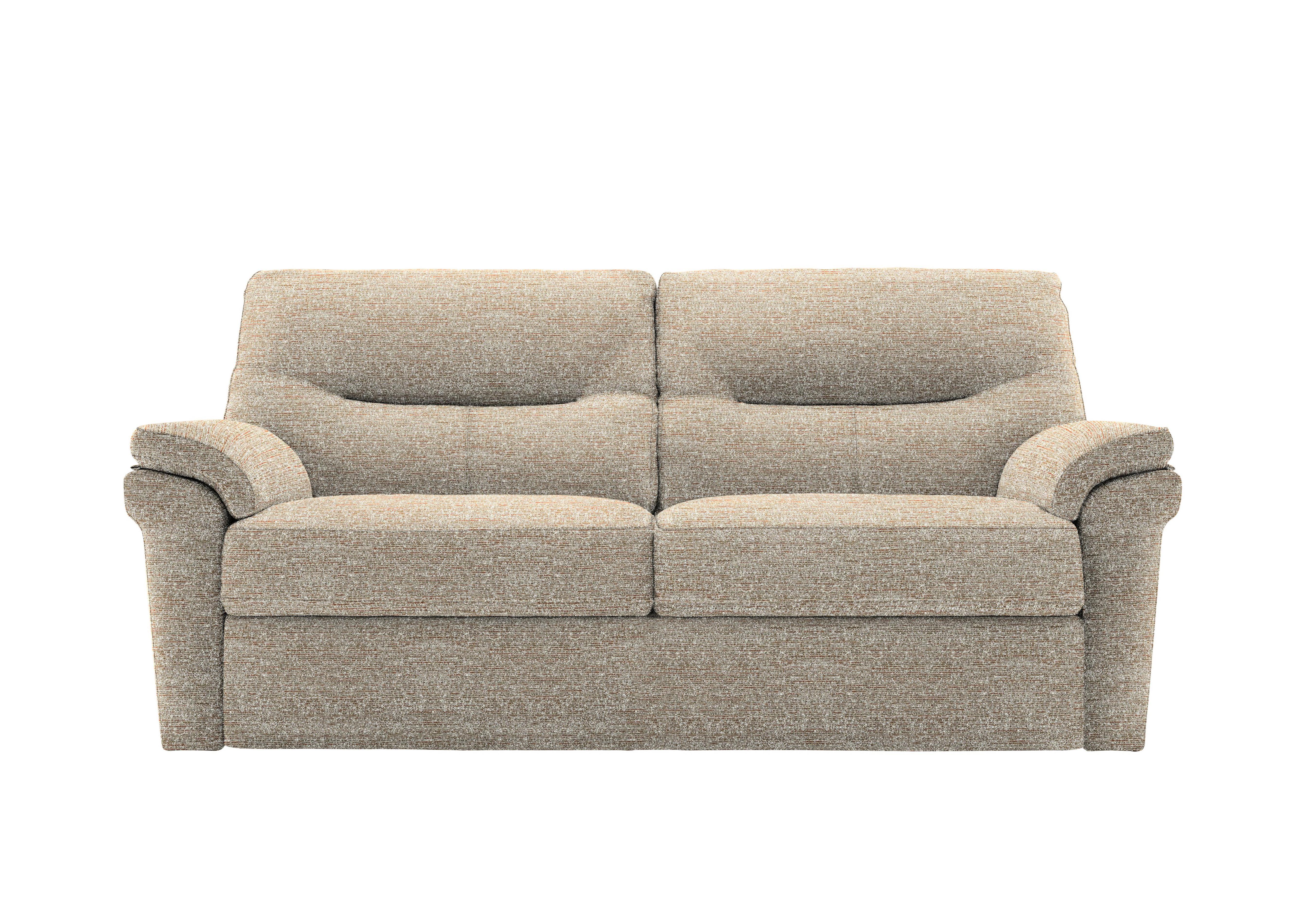 Seattle 3 Seater Fabric Sofa in C030 Kampala Beige on Furniture Village