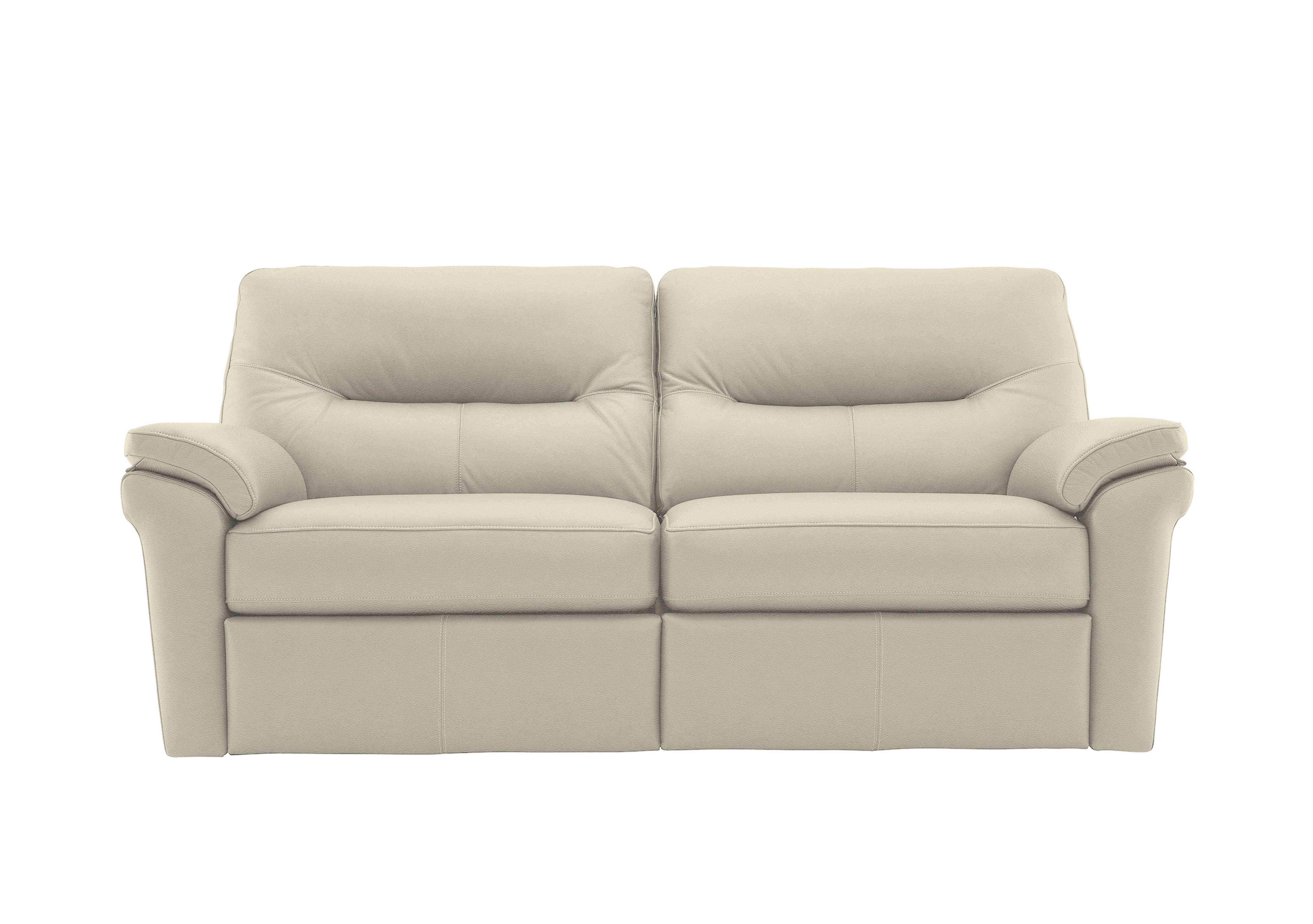 Seattle 3 Seater Leather Sofa in H002 Oxford Putty on Furniture Village