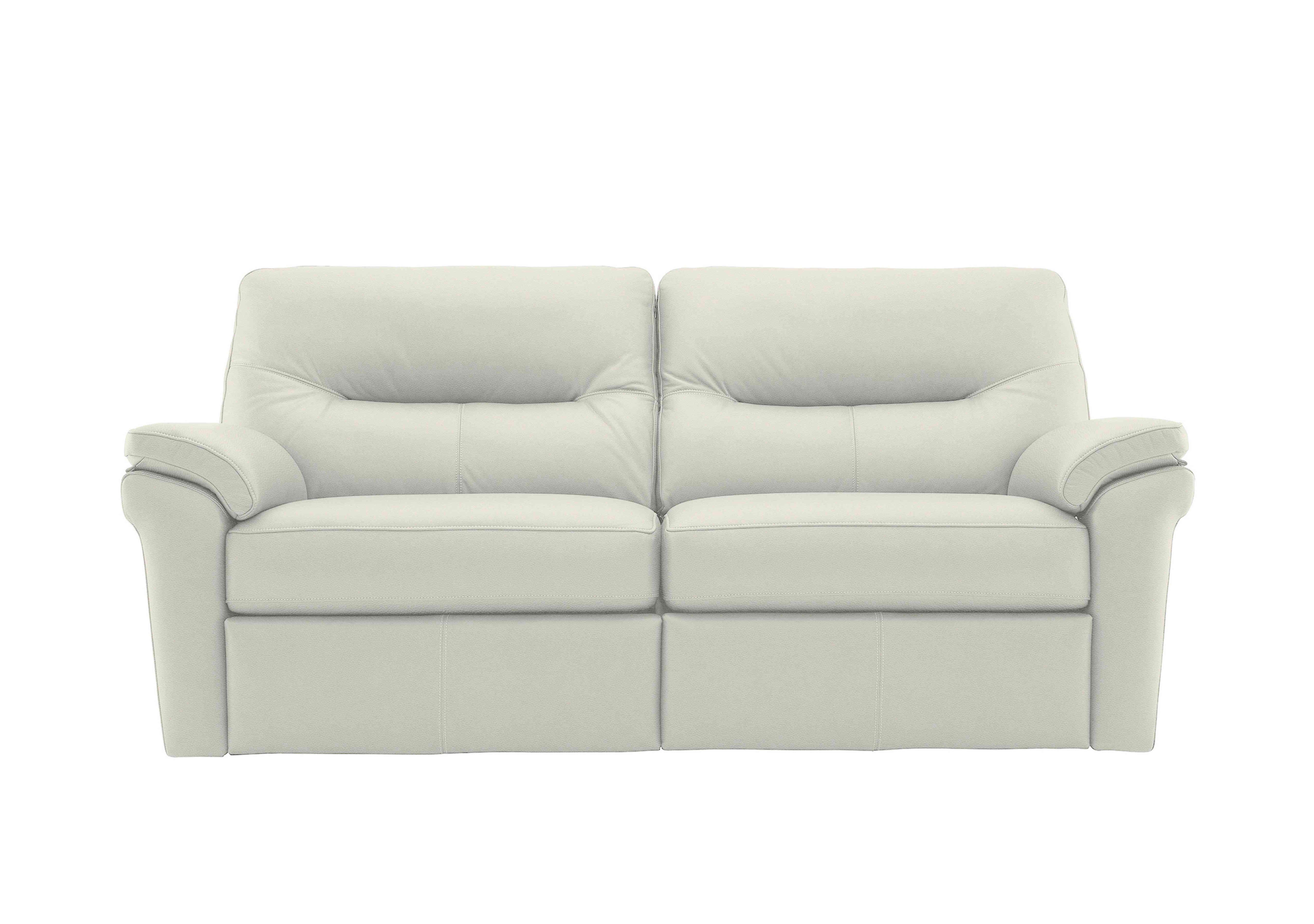 Seattle 3 Seater Leather Sofa in H005 Oxford Chalk on Furniture Village