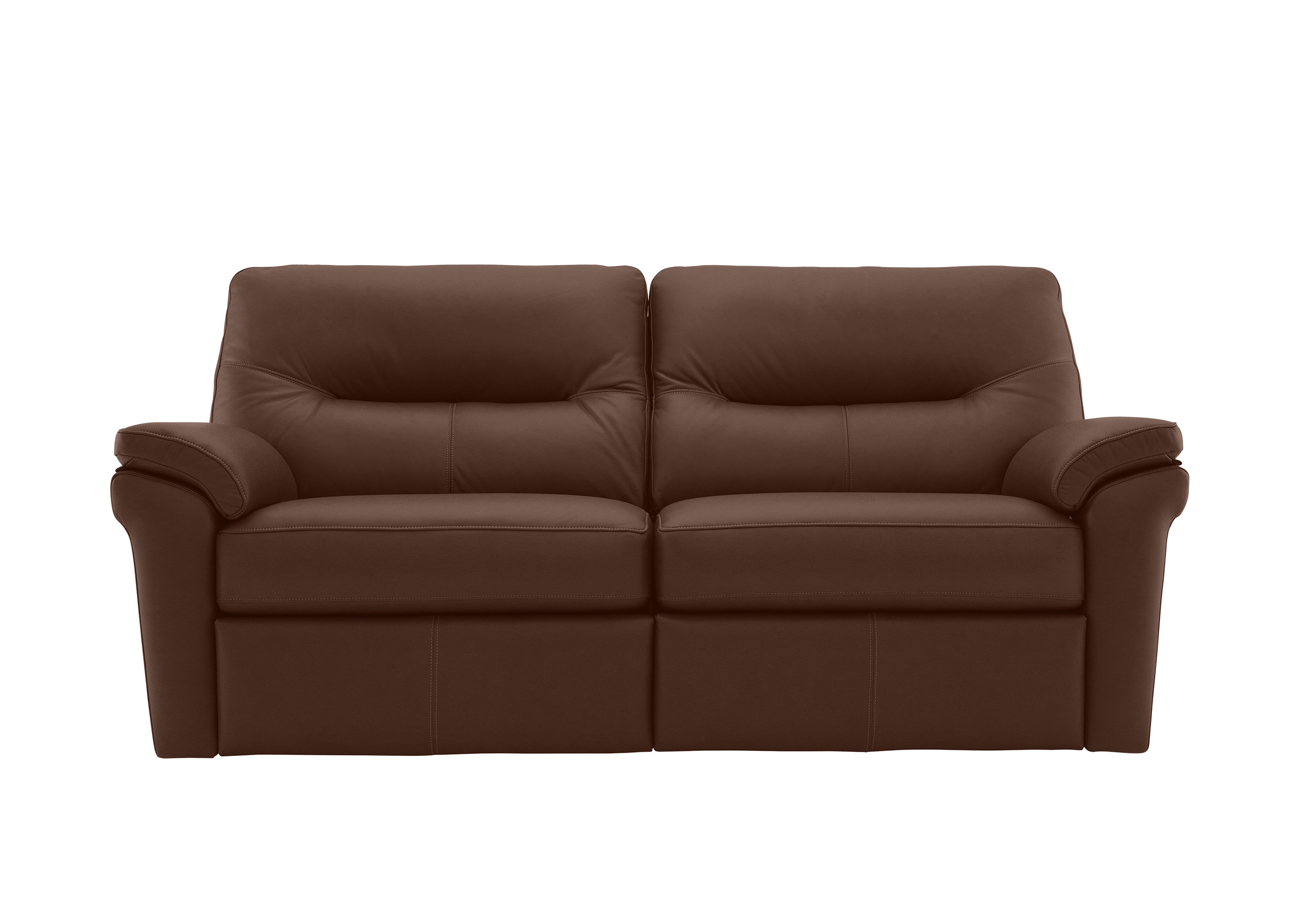 Seattle 3 Seater Leather Sofa in L848 Cambridge Conker on Furniture Village
