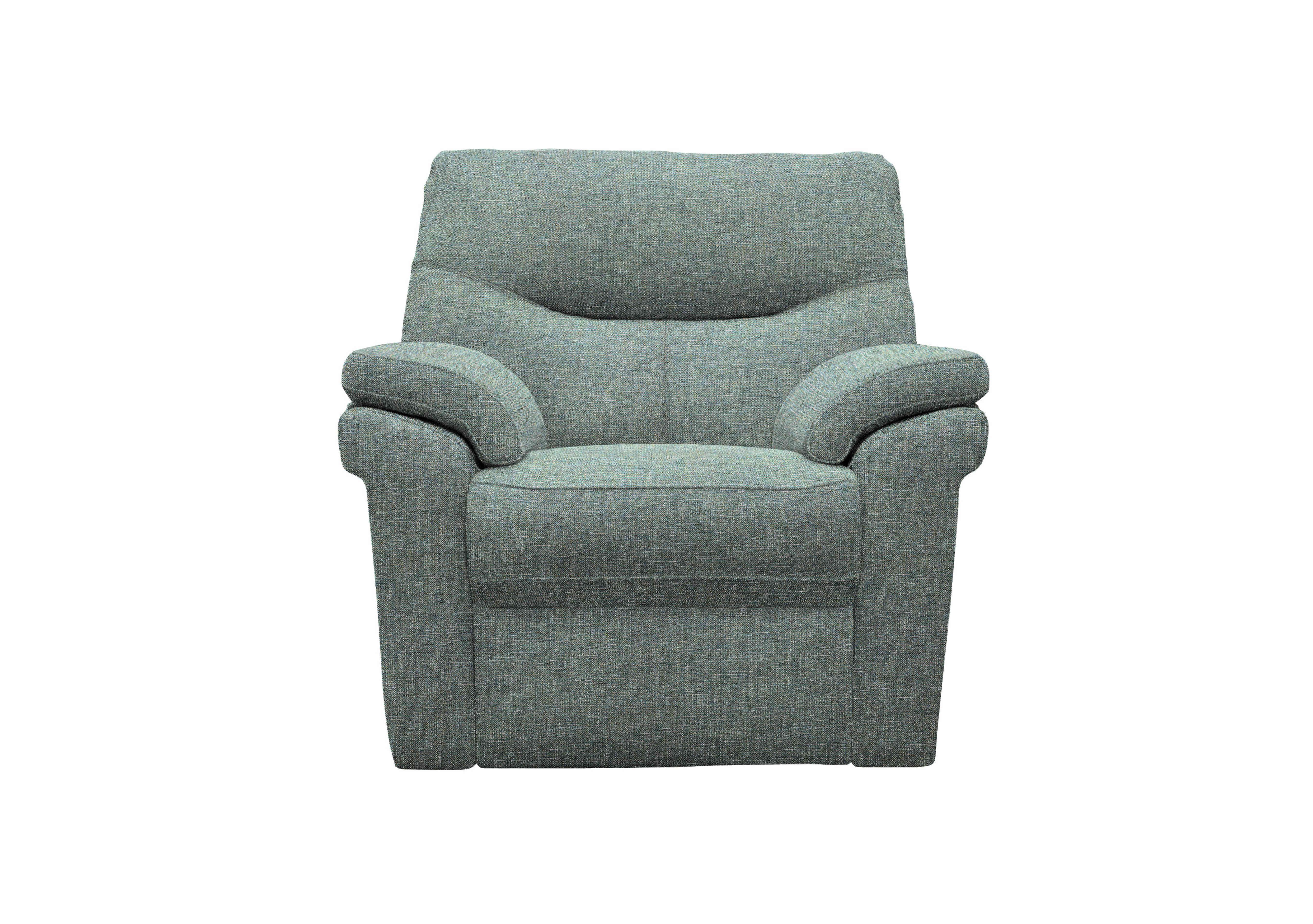 Seattle Fabric Armchair in A020 Dapple Kingfisher on Furniture Village