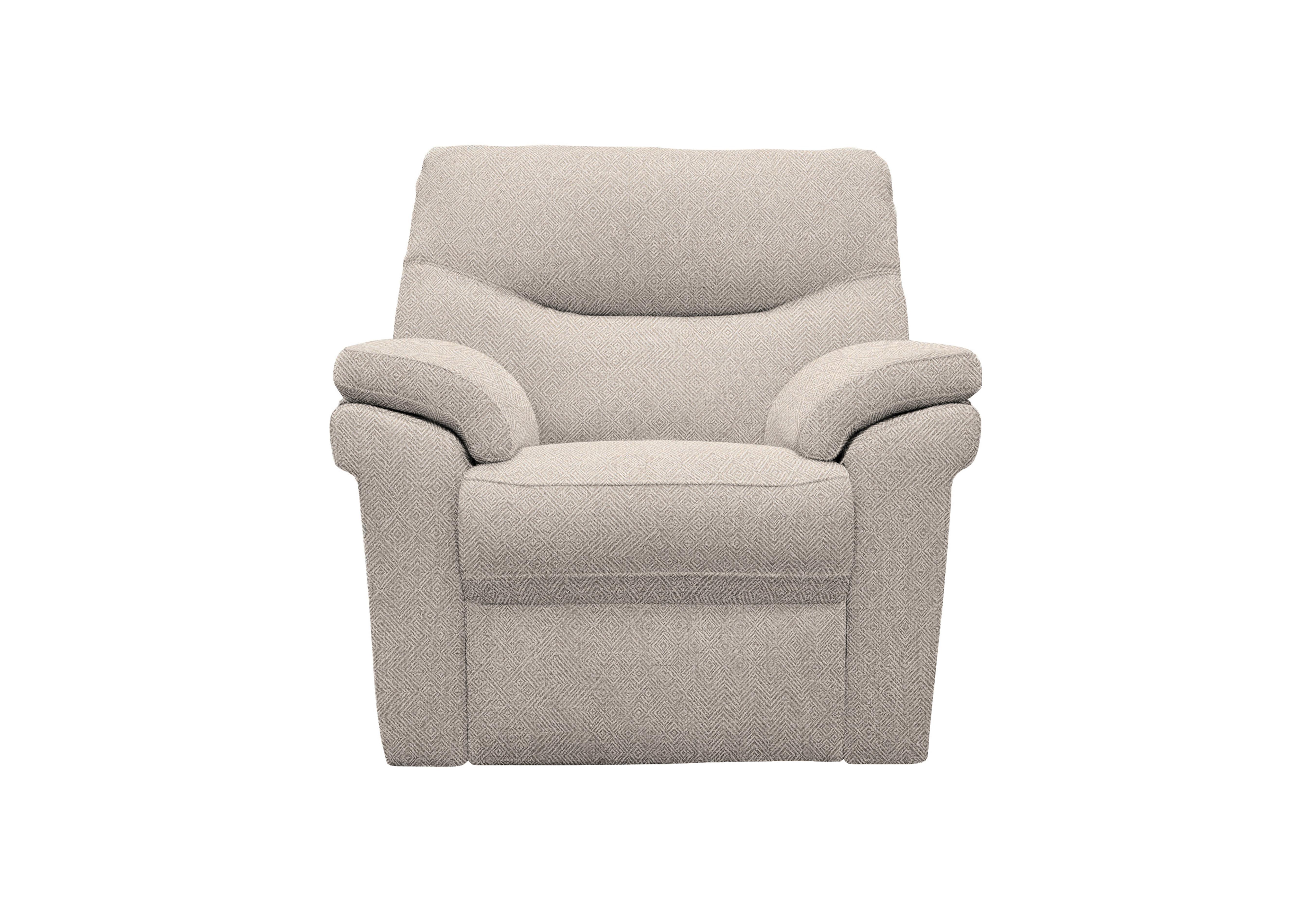 Seattle Fabric Armchair in B011 Nebular Blush on Furniture Village