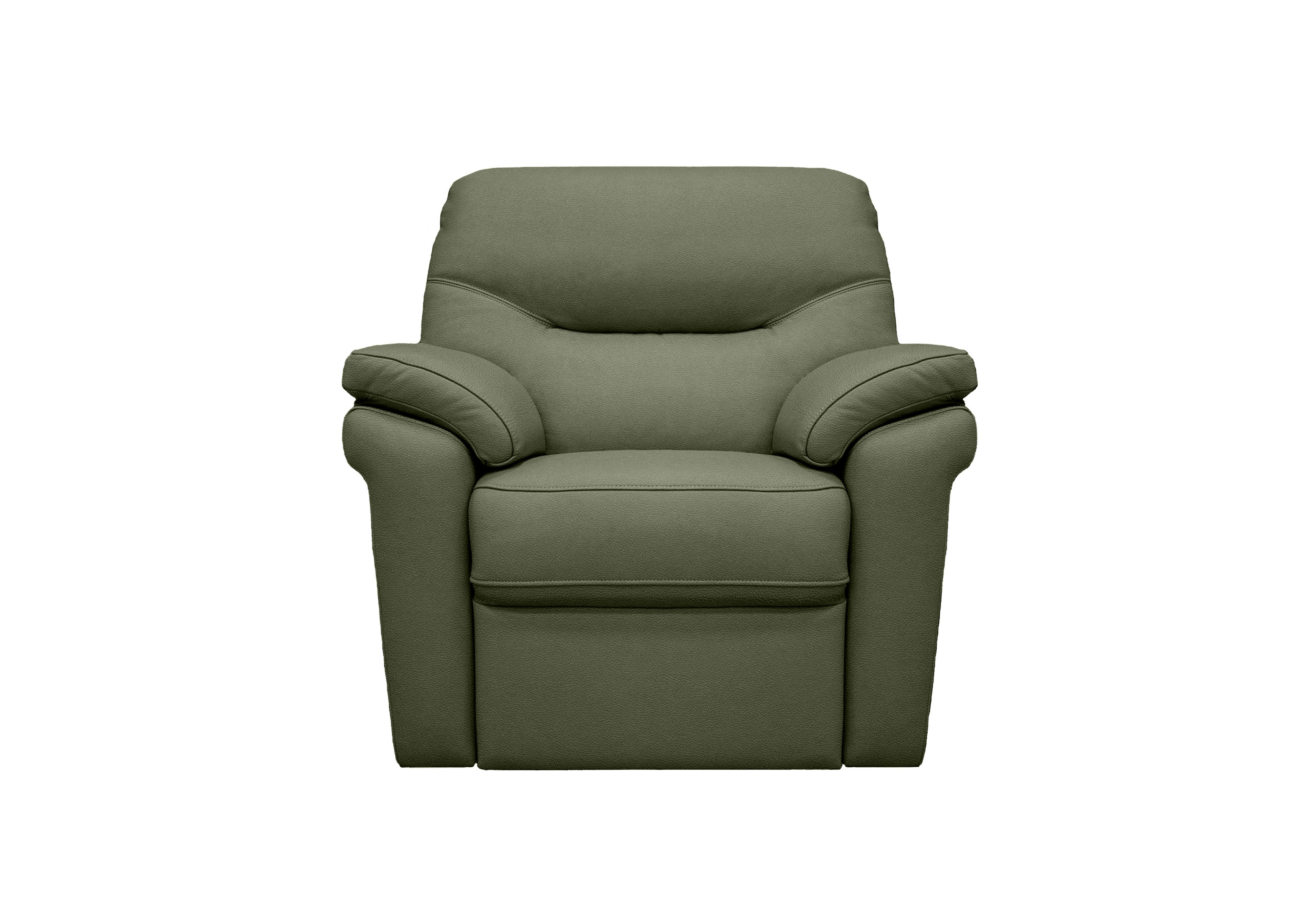 Seattle Leather Armchair in H012 Durham Olive on Furniture Village