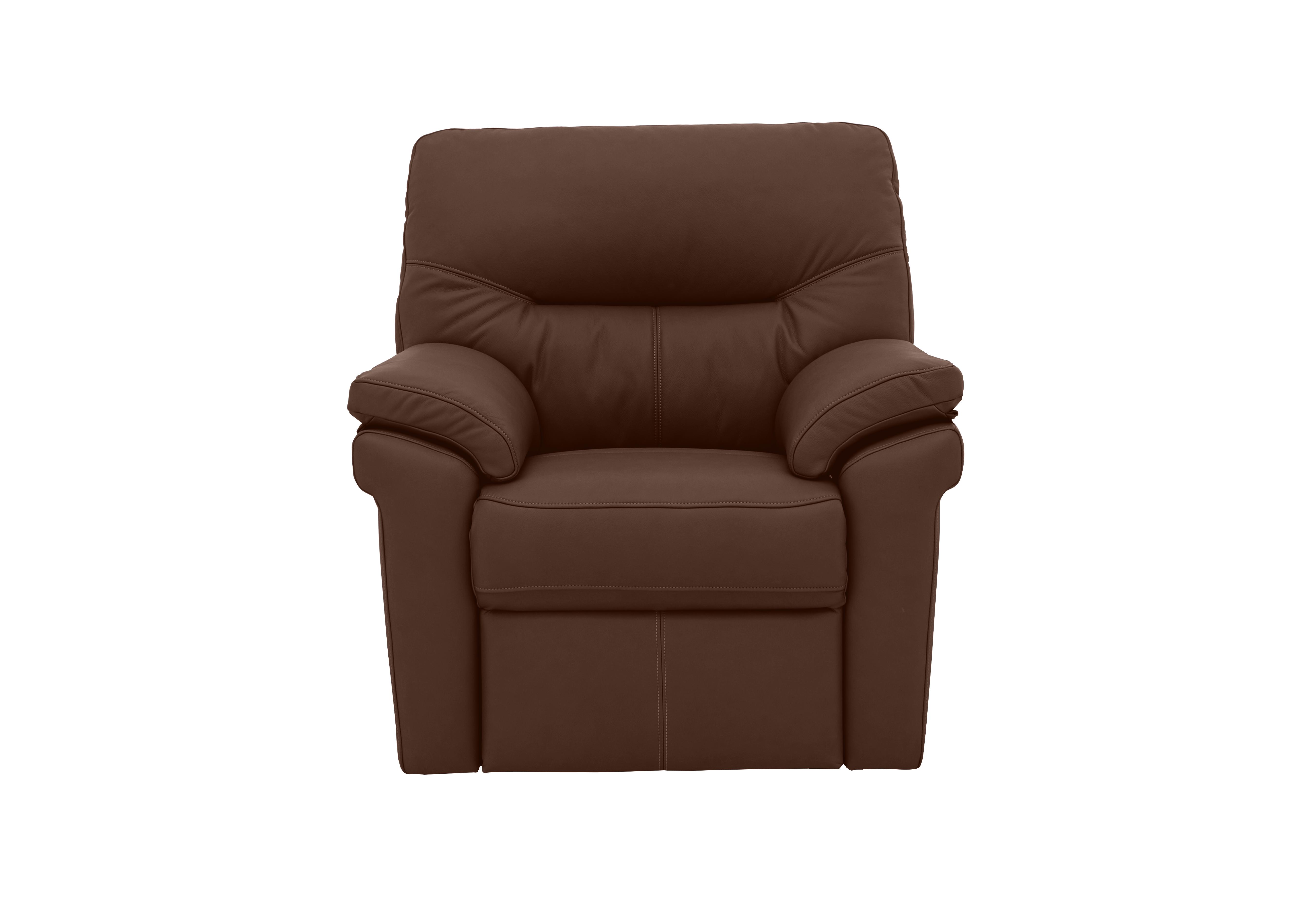 Seattle Leather Armchair in L848 Cambridge Conker on Furniture Village