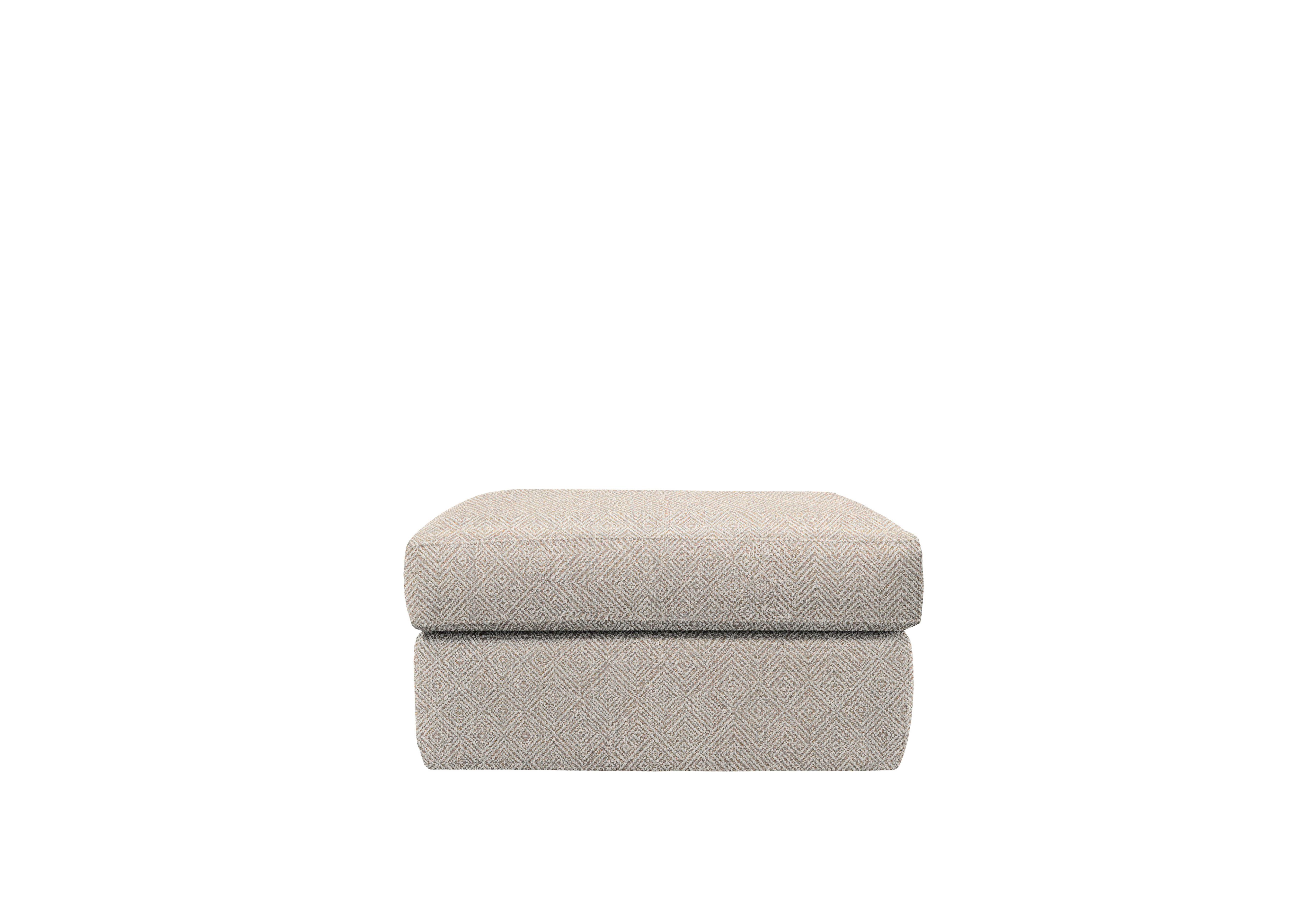 Seattle Fabric Footstool in B011 Nebular Blush on Furniture Village