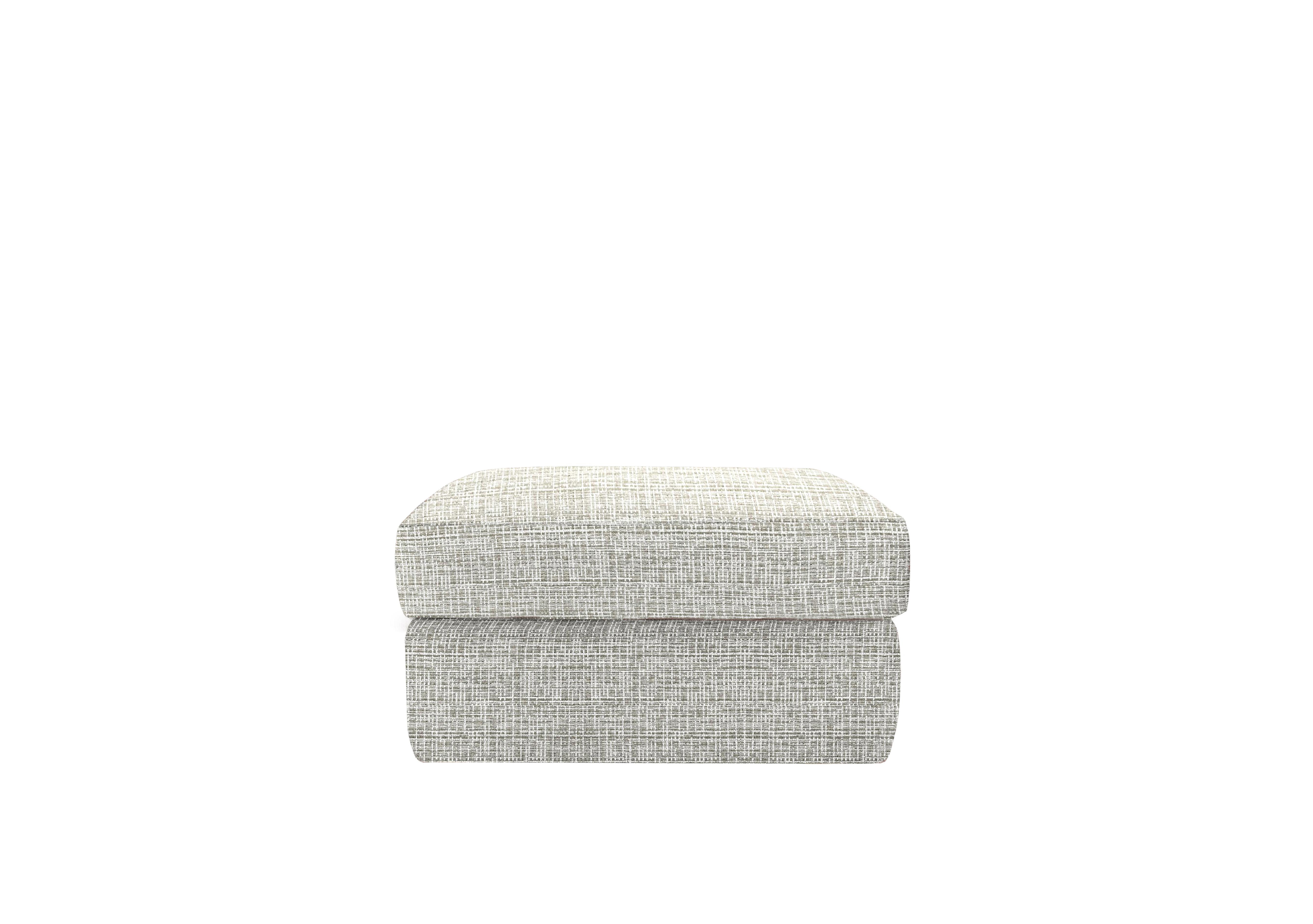 Seattle Fabric Footstool in B920 Waffle Taupe on Furniture Village