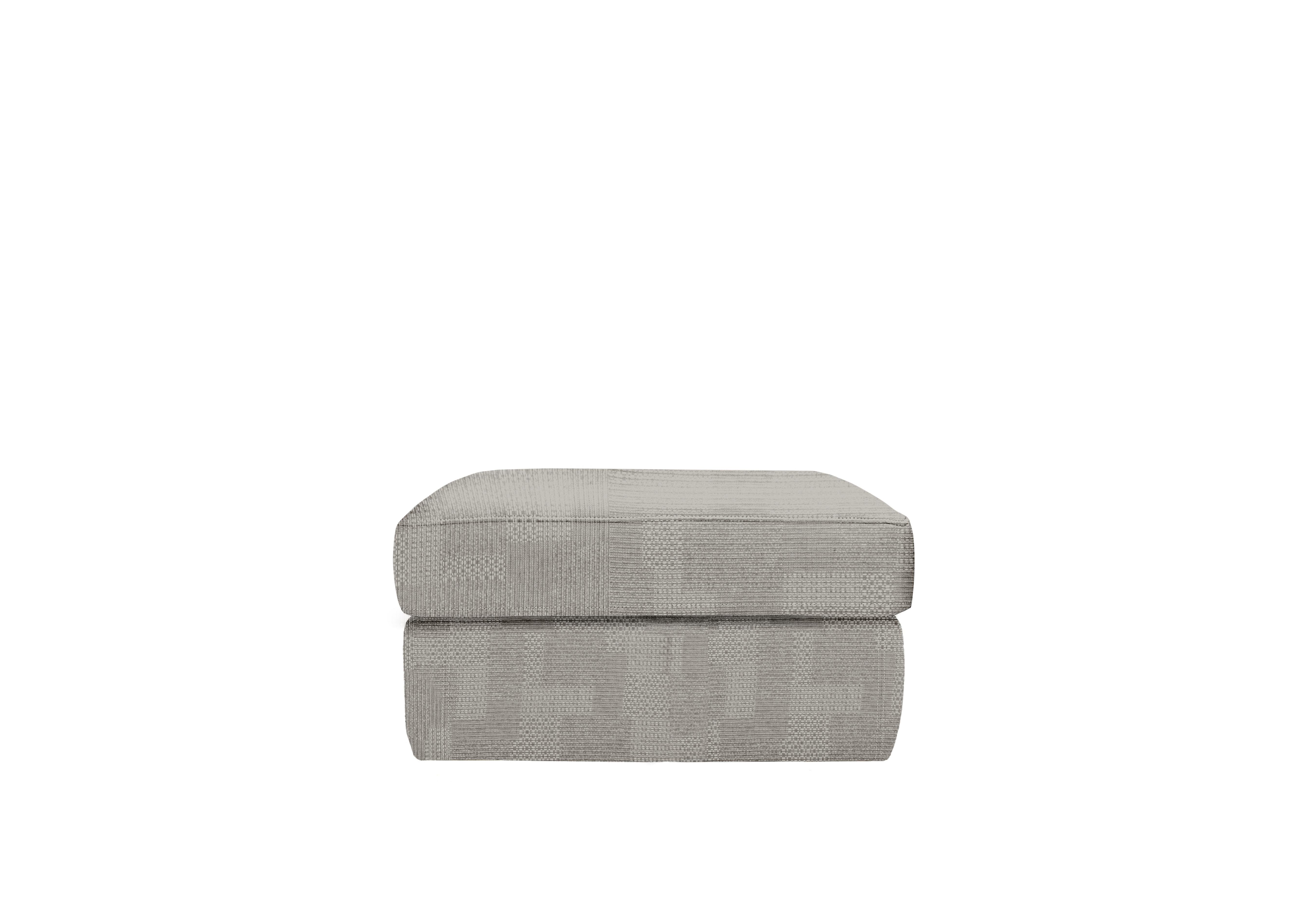 Seattle Fabric Storage Footstool in A802 Faro Sky on Furniture Village