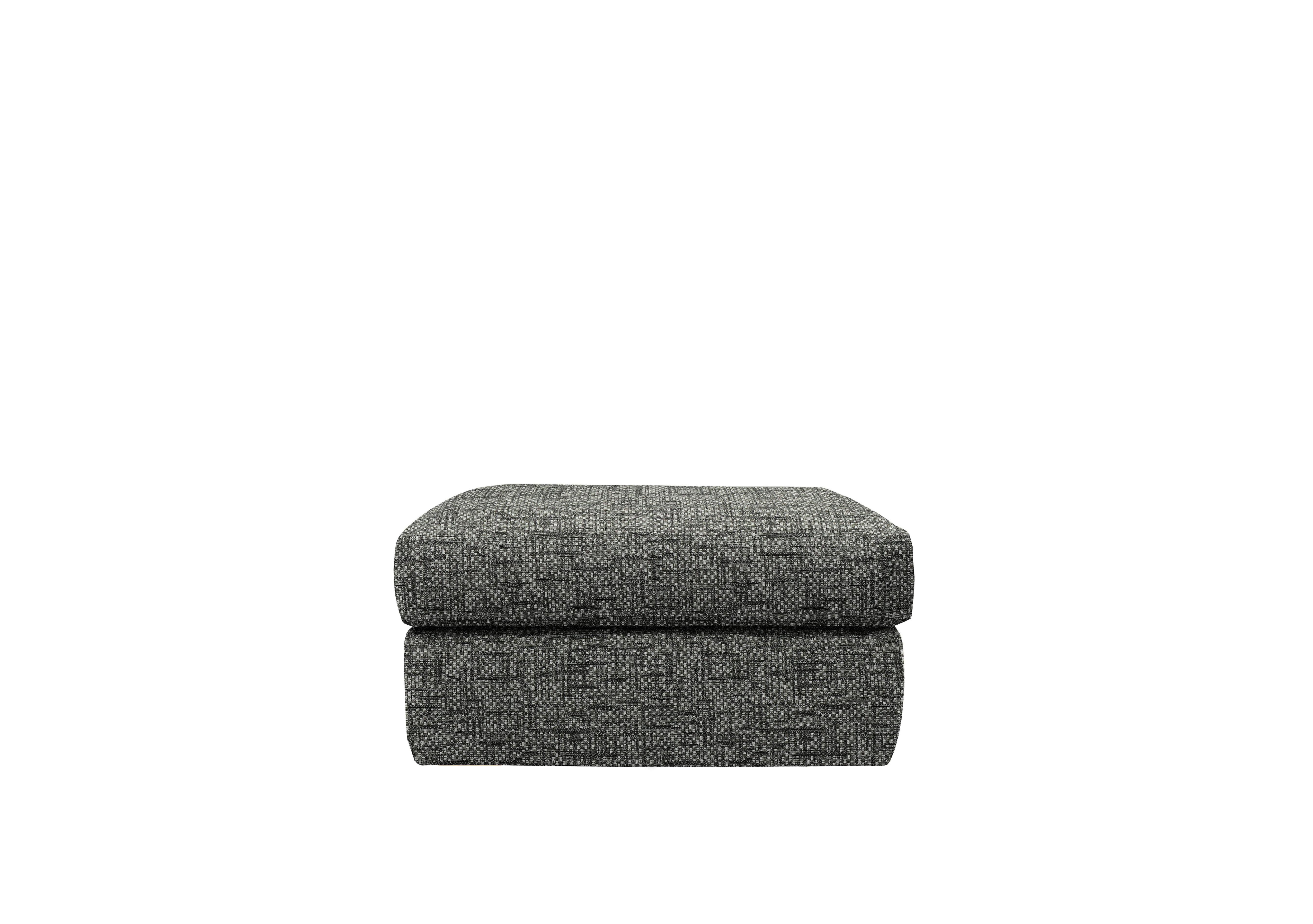 Seattle Fabric Storage Footstool in B031 Remco Slate on Furniture Village