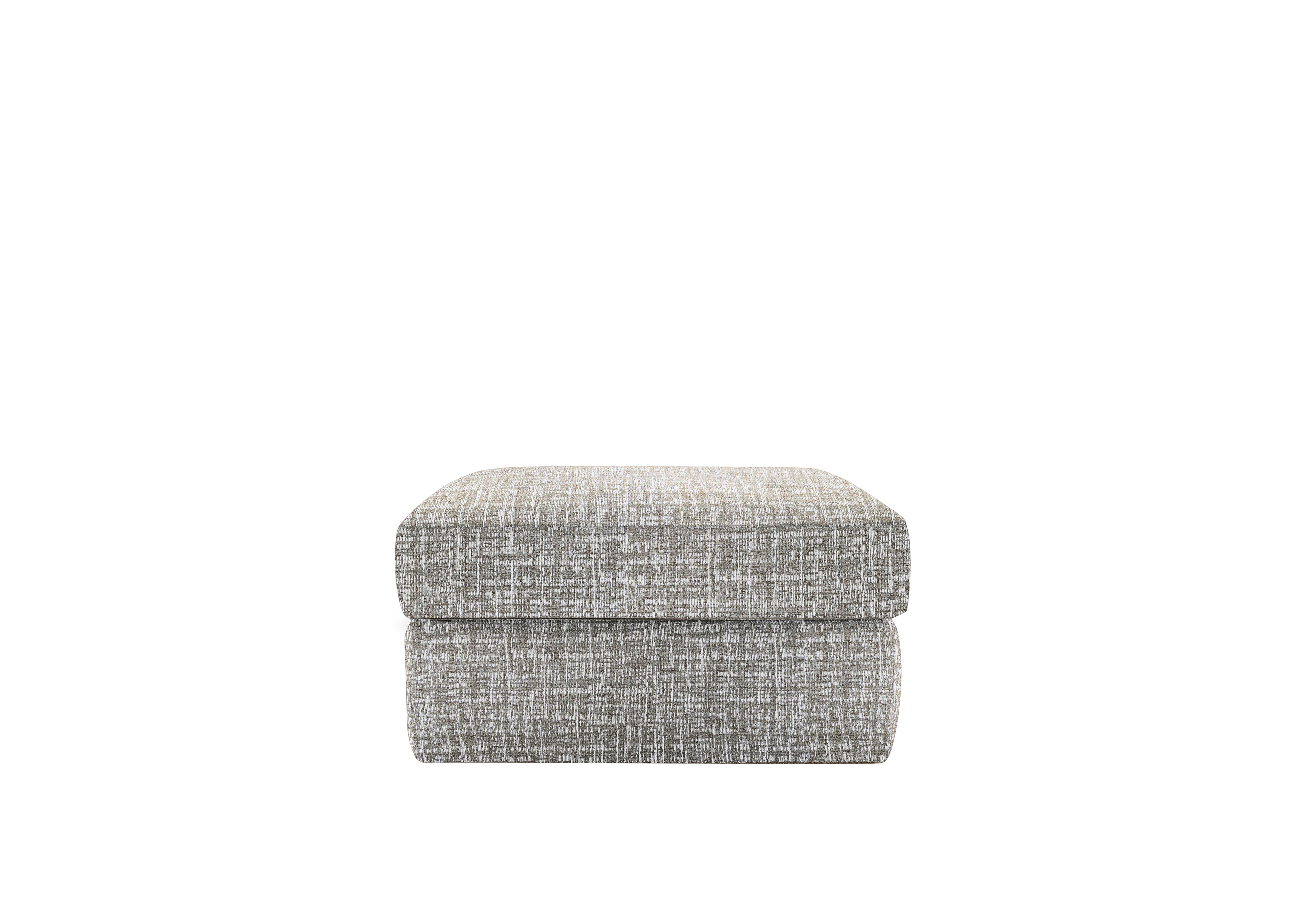 Seattle Fabric Storage Footstool in B103 Shore Slate on Furniture Village