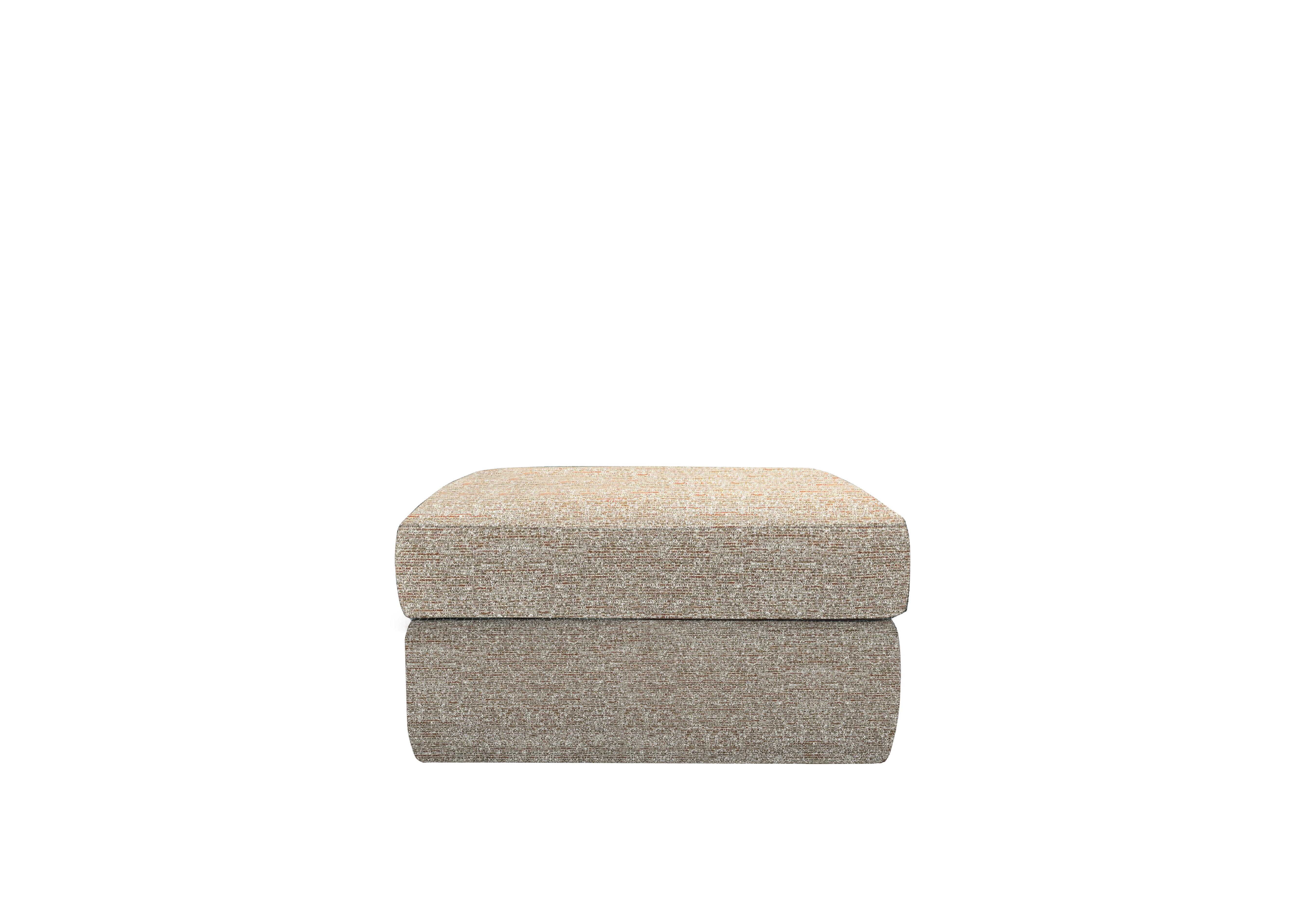 Seattle Fabric Storage Footstool in C030 Kampala Beige on Furniture Village